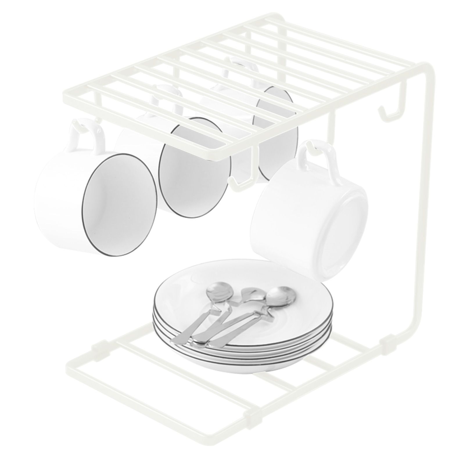 Mug Holder Stand for Mug 6 Hooks Coffee Mug Rack Cup Display Hanger Rack Home view 2