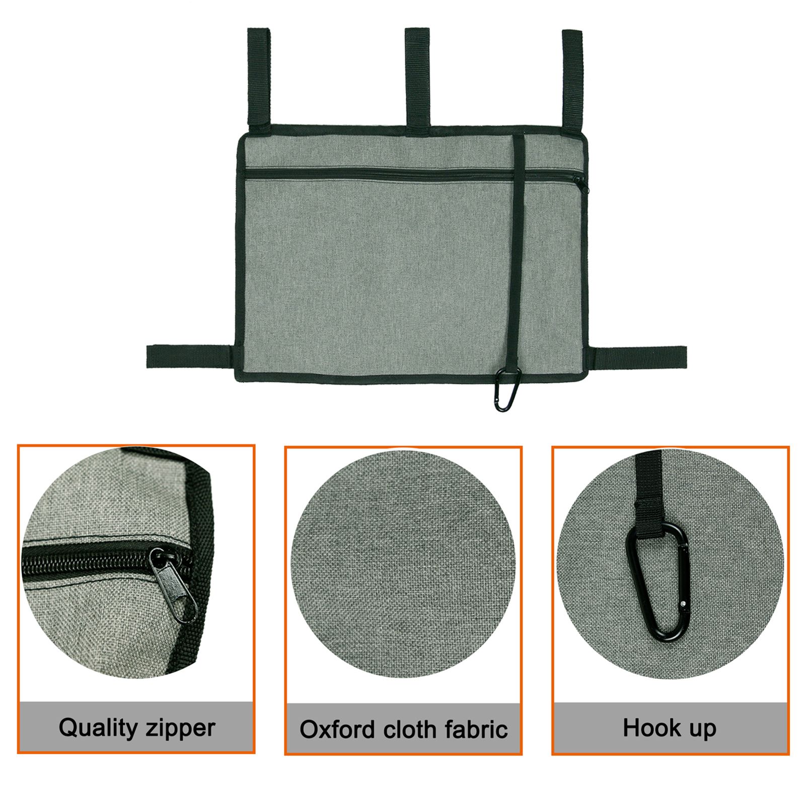 Walker Bag Walker Pouch Attachments Bags with Cup Holder Large Capacity view 4