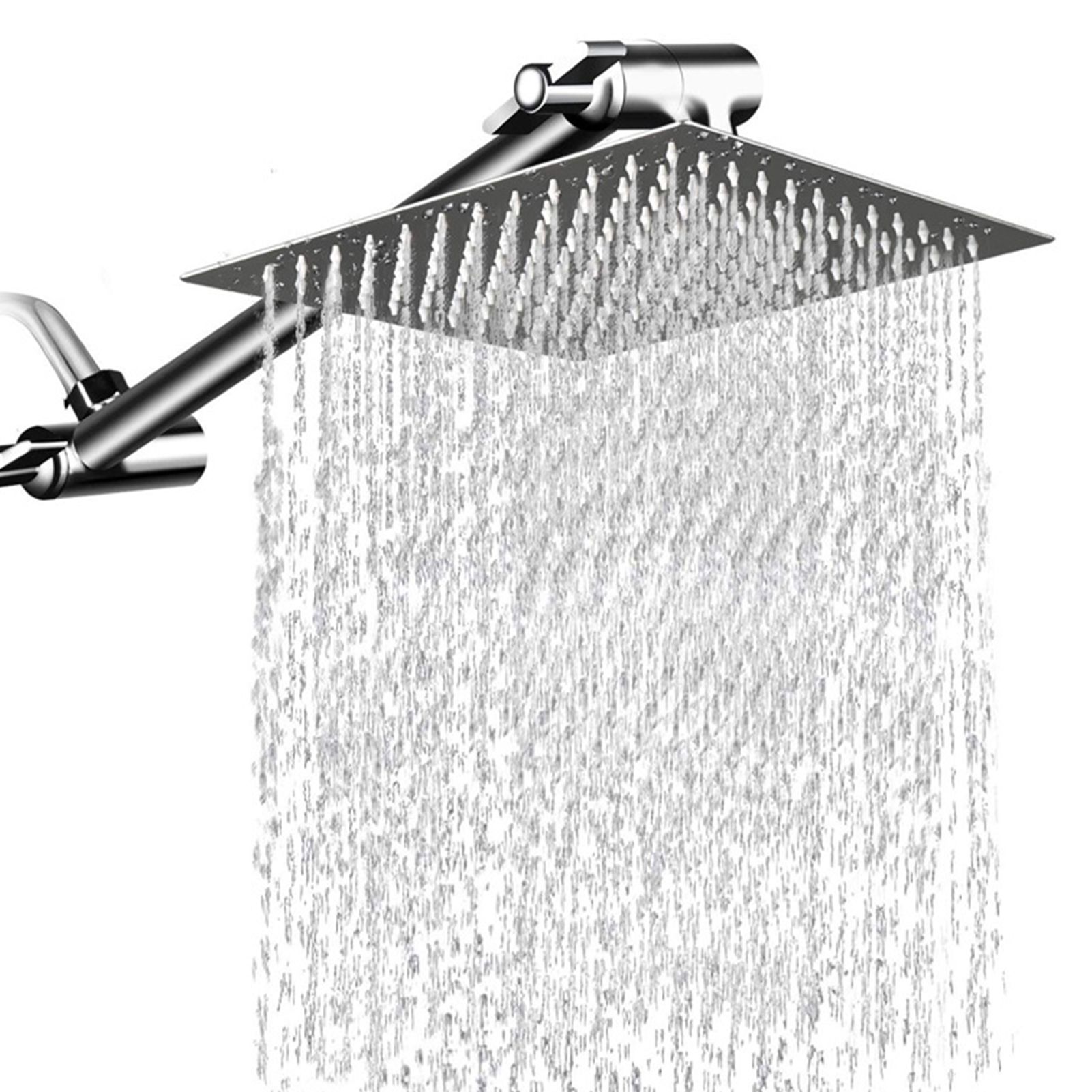 High Pressure 12 Inch Rain Showerhead with 11 Inch Extension Arm Teflon Tape view 2