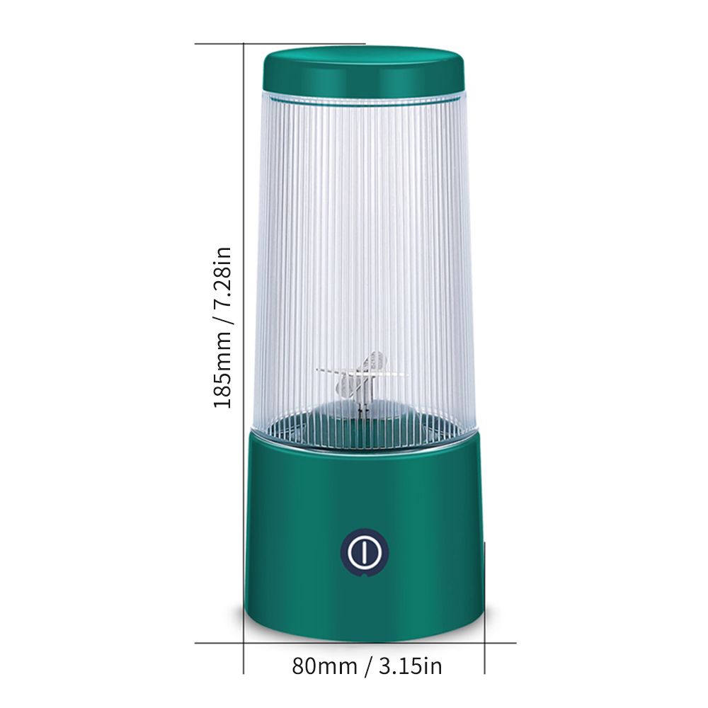 Portable Blender Four Cutters Juicer Cup 350ml Fruit Mixing Machine Detachable