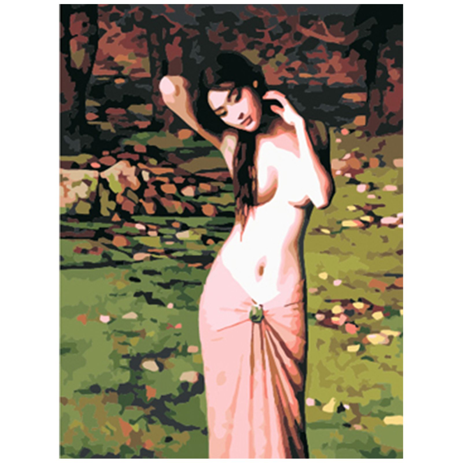 16 x 20 Inch DIY Oil Painting on Canvas Paint by Number Kit Beautiful Women view 2