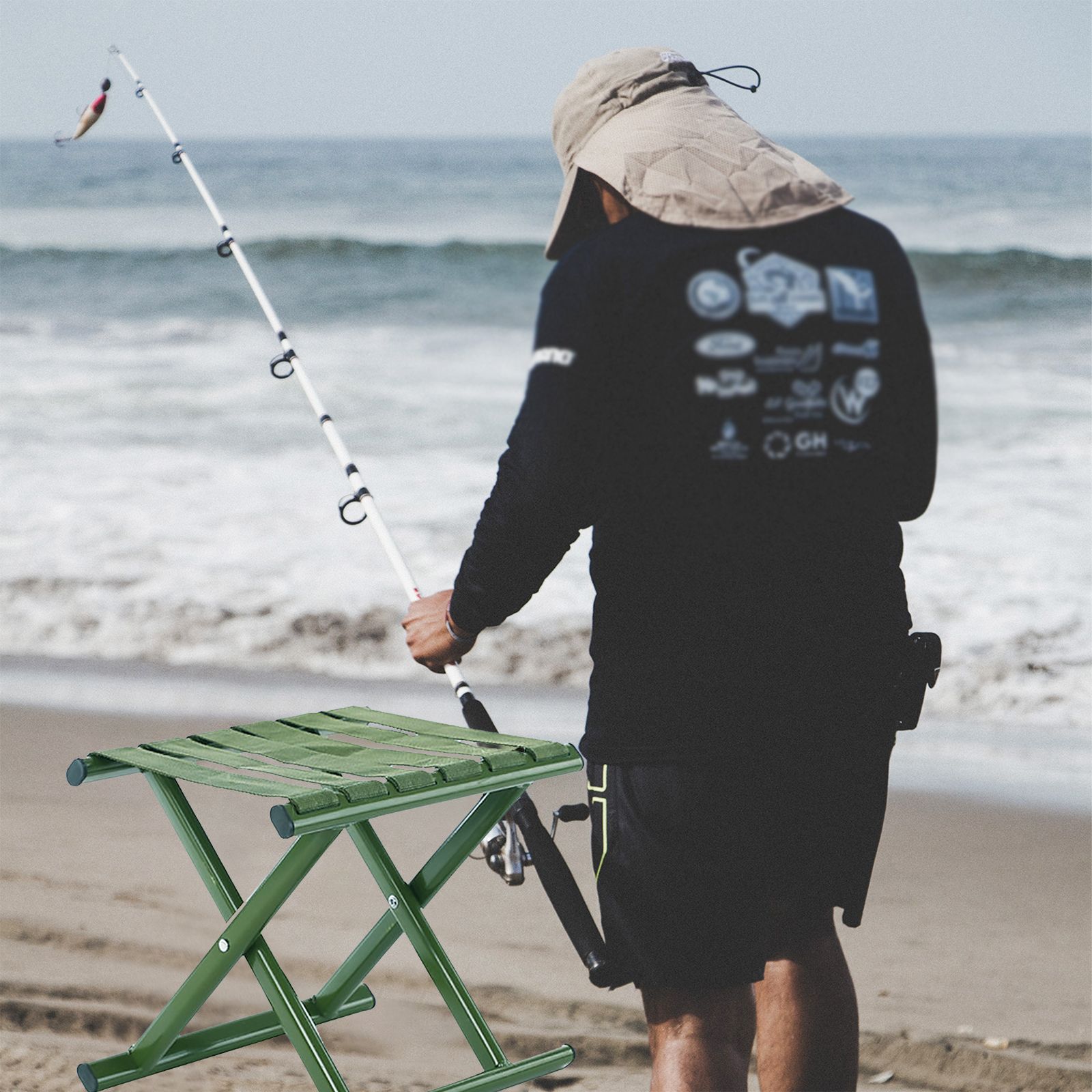 Portable Folding Stool Outdoor Folding Chair Camping Stool Seat Camp Chair for