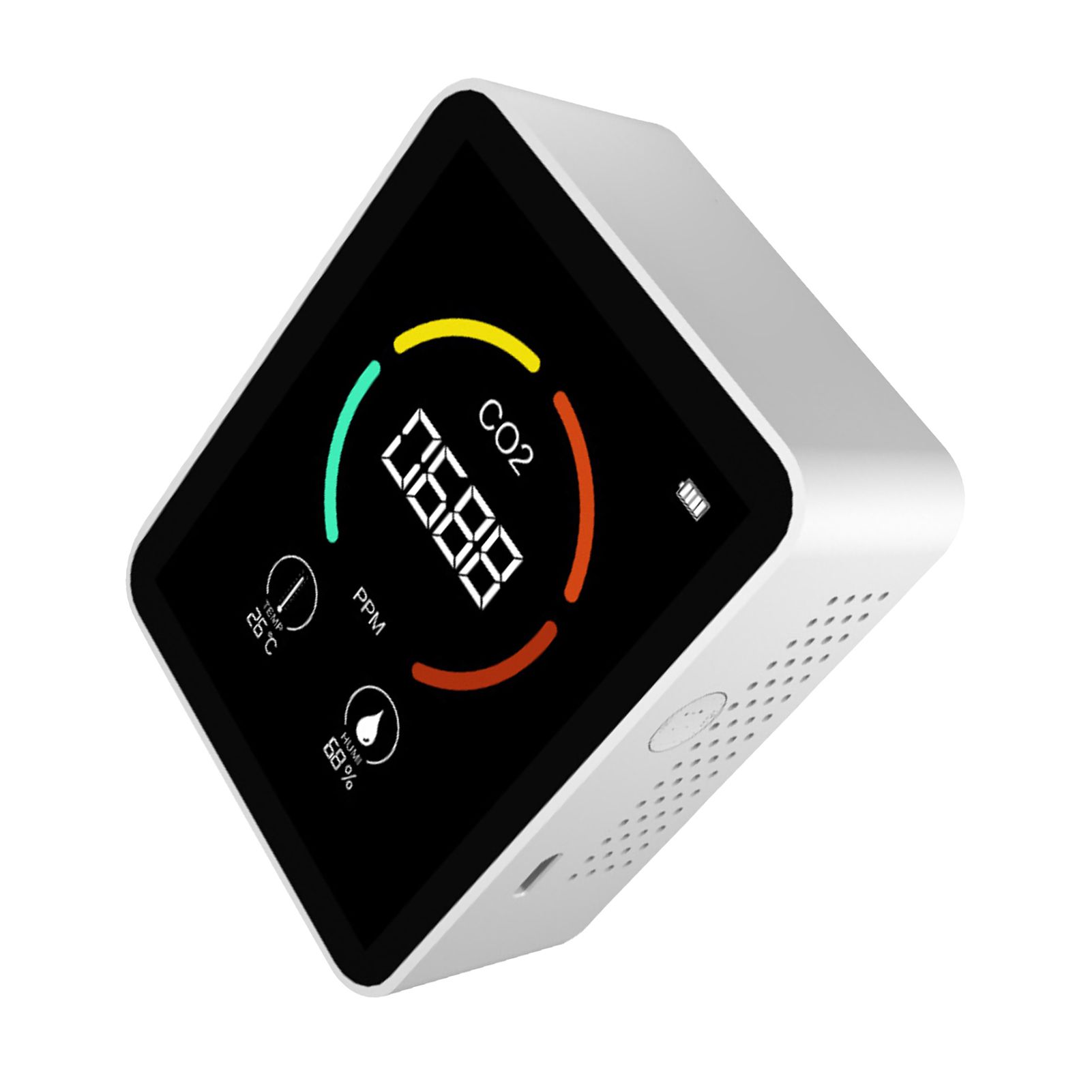 Air Quality Monitor Carbon Dioxide TVOC Humidity Temperature Detector Clear view 7