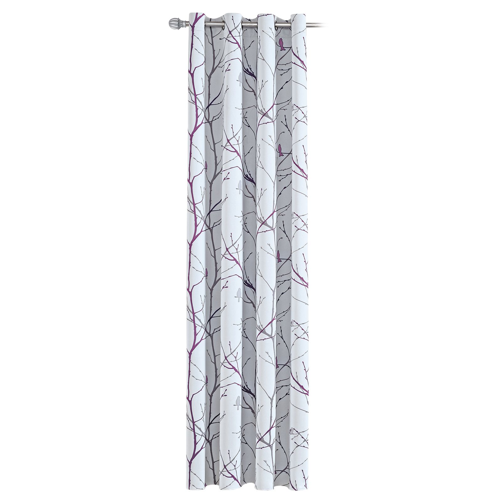 1PC Window Shade Curtain Tree Printed Pattern Heat Insulation Sunscreen view 2