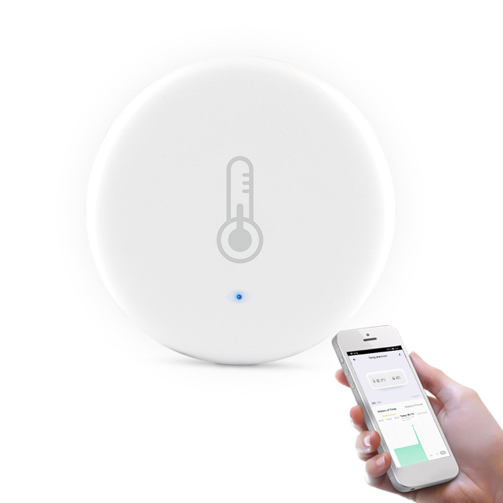 Wi-Fi ZigBee Hygrometer Thermometer Smart Temperature Humidity Sensor 30 Days view 3