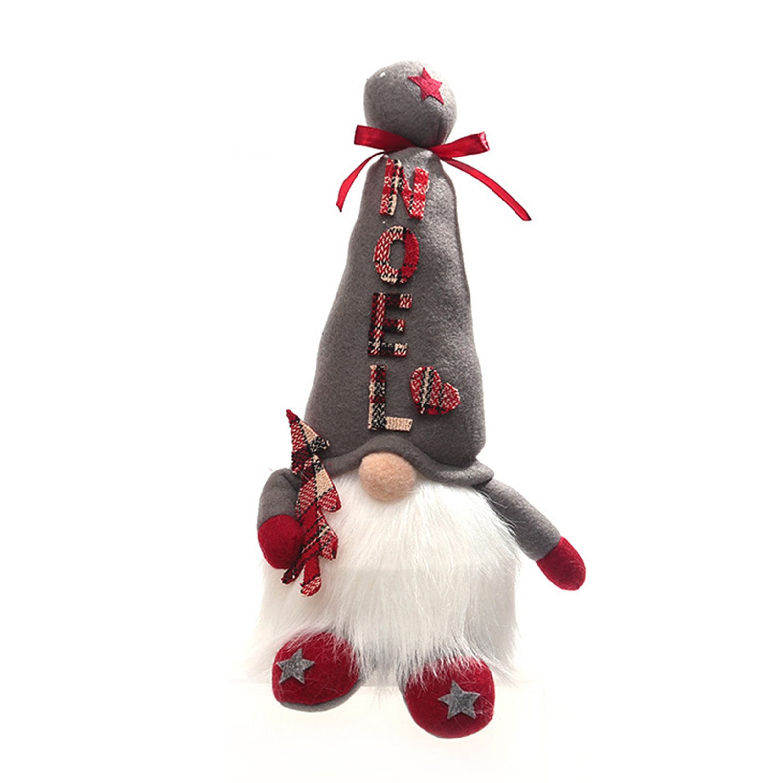 Forest Elder Ornament with Light Rudolph the Gnome Faceless Doll Ornament — image 1