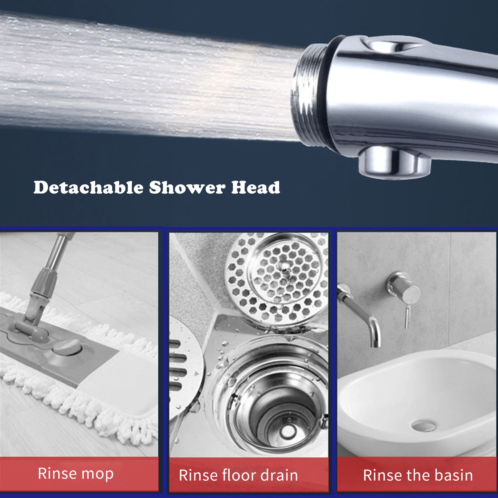 Handheld Shower Head with ON/Off Pause 3 Settings High Pressure Showerhead