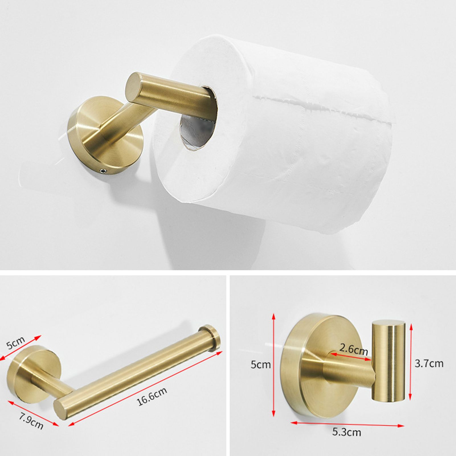 Bathroom Accessories Towel Rack Shelf Hardware Set Modern Stainless Steel