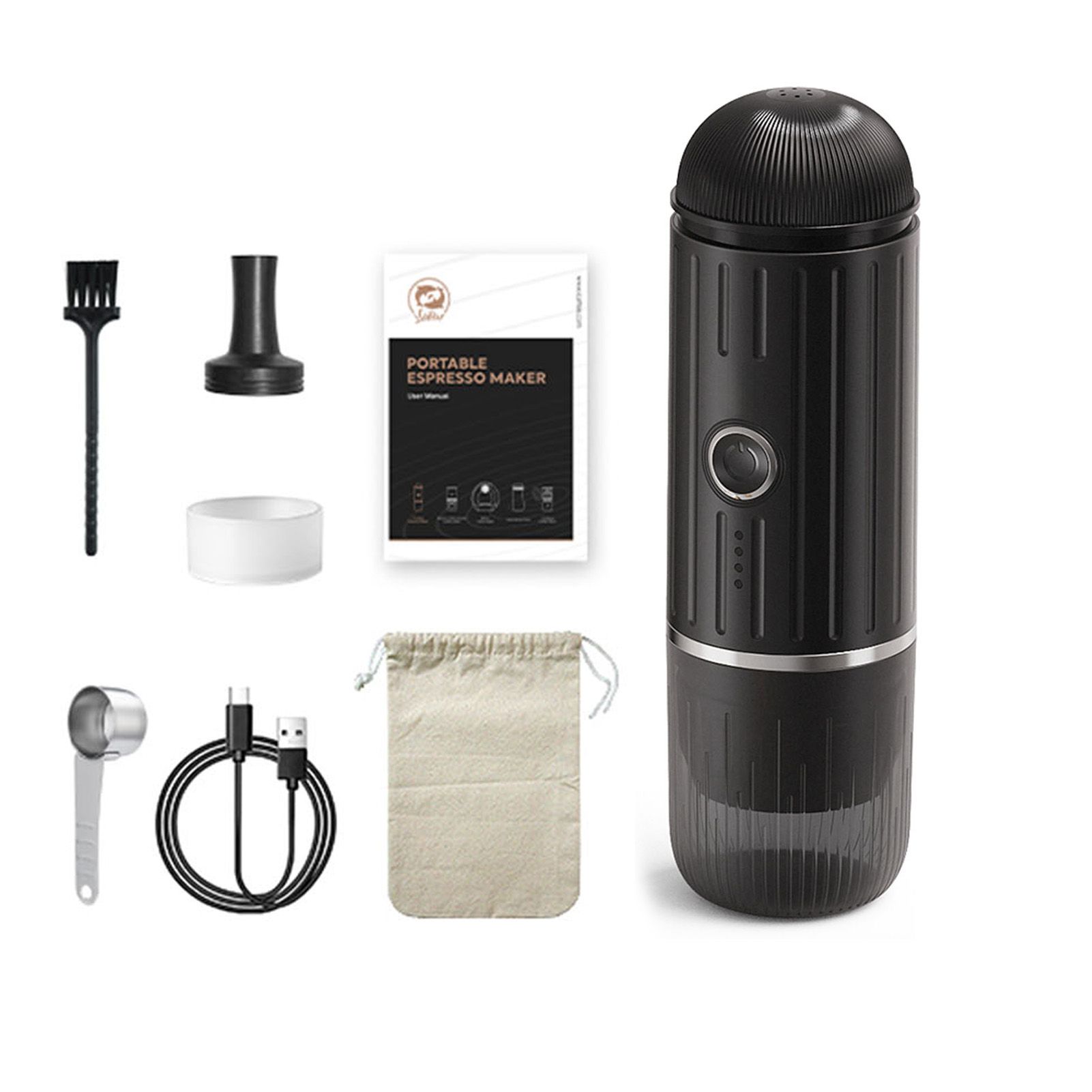 Electric Portable Coffee Maker 19 Bar 100W Wireless Heating Travel Coffee view 2