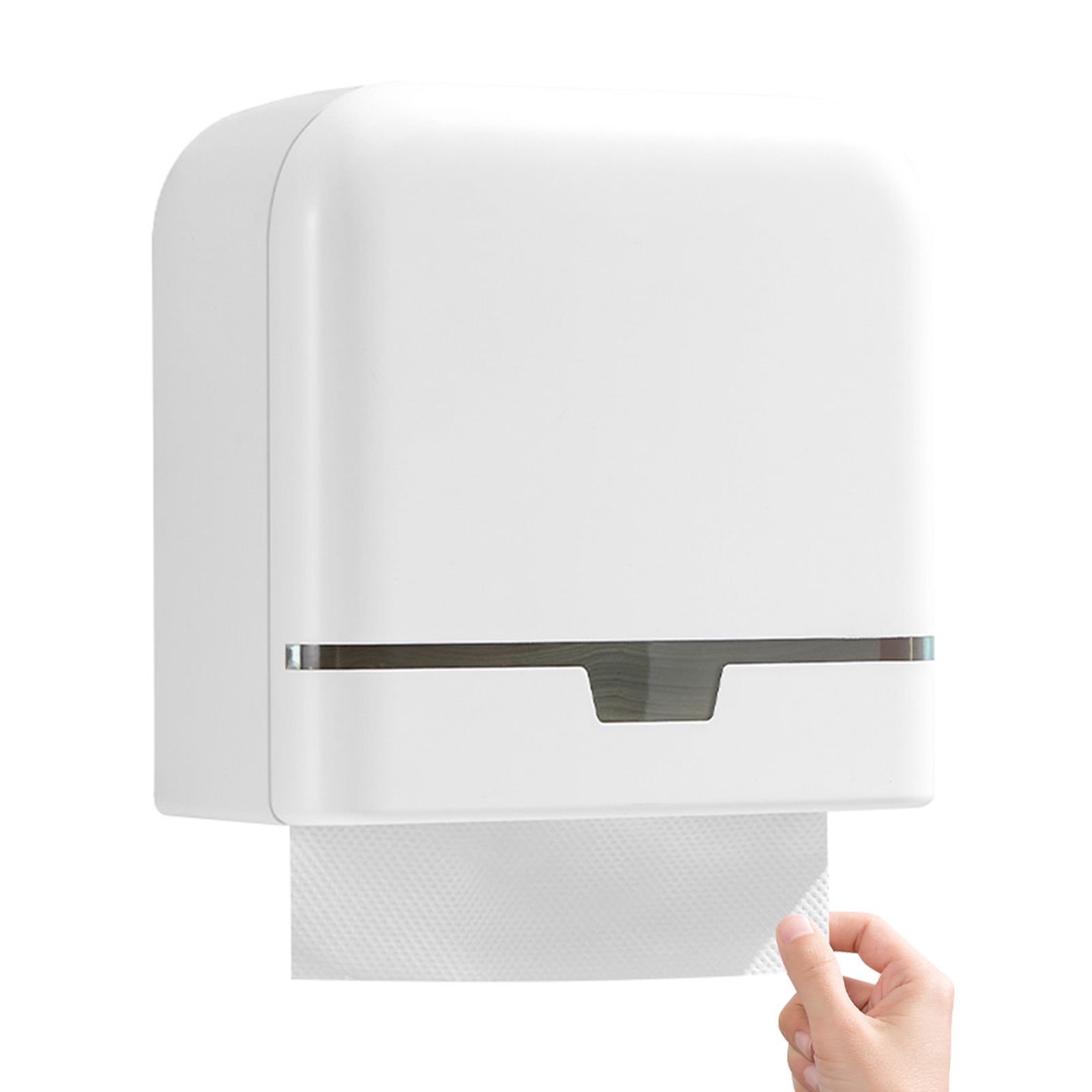Paper Towel Dispenser Wall Mount Multifold Hand Paper Tissue Holder with Lock