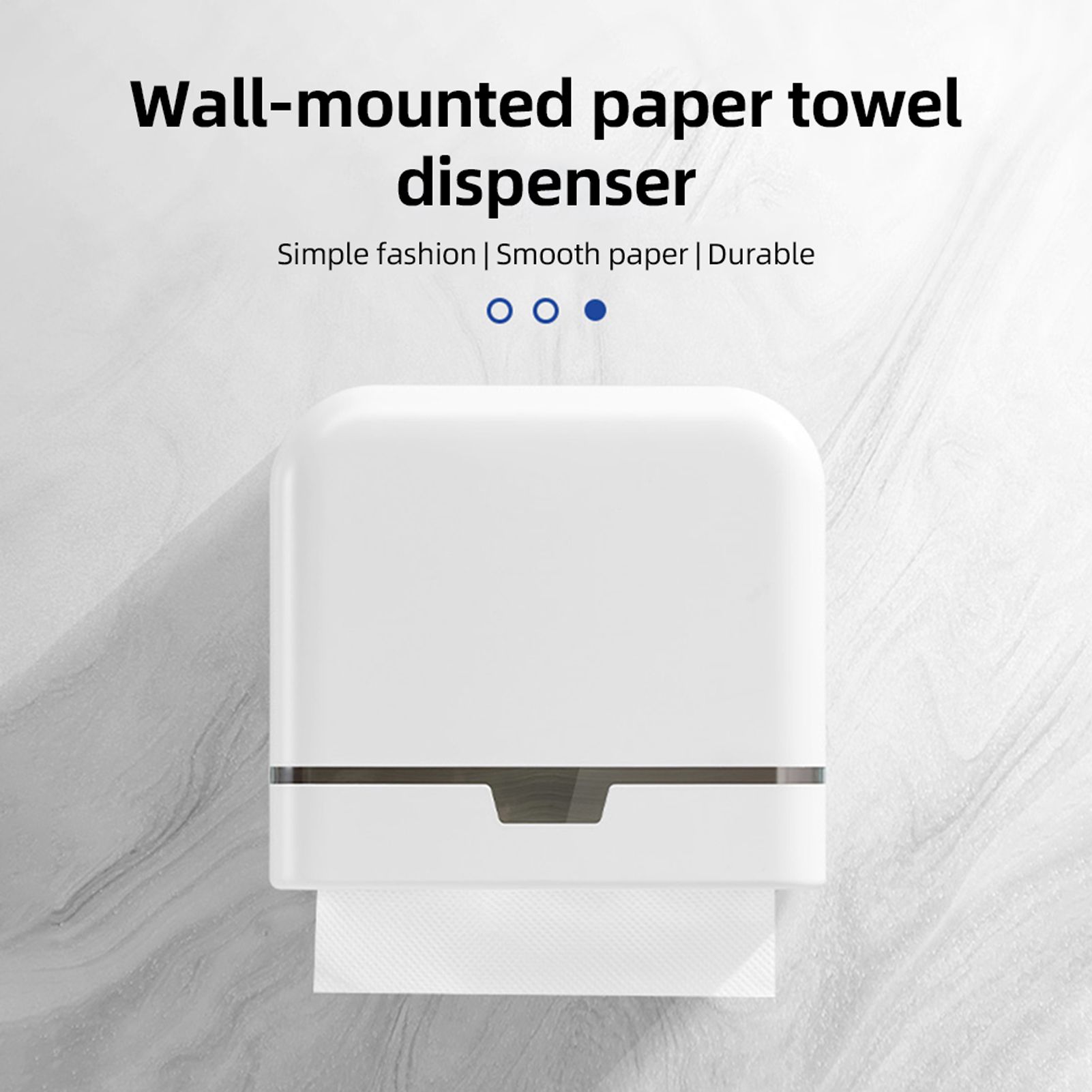 Paper Towel Dispenser Wall Mount Multifold Hand Paper Tissue Holder with Lock view 3