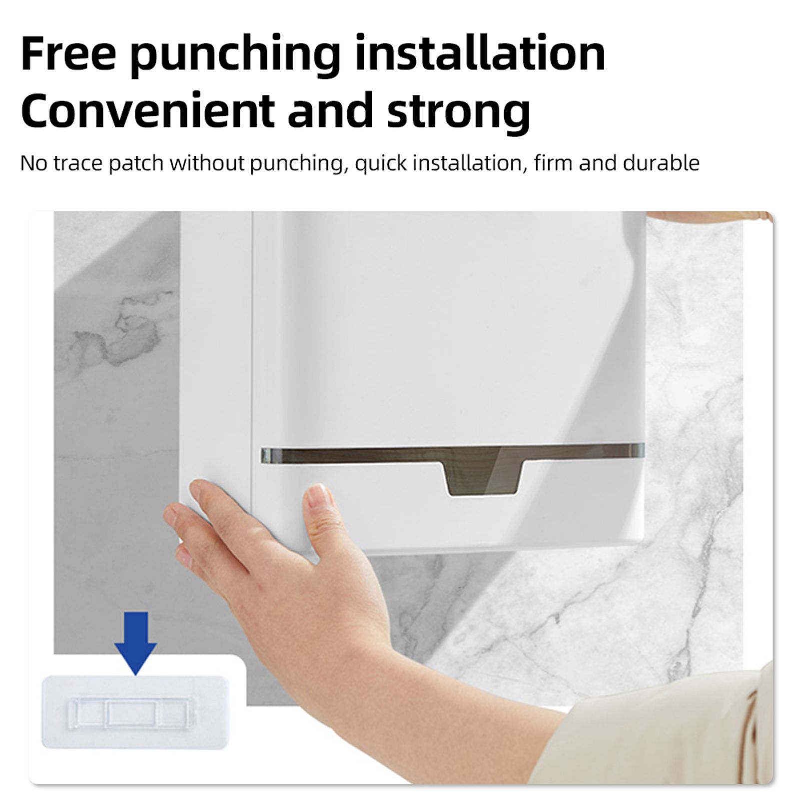 Paper Towel Dispenser Wall Mount Multifold Hand Paper Tissue Holder with Lock view 6