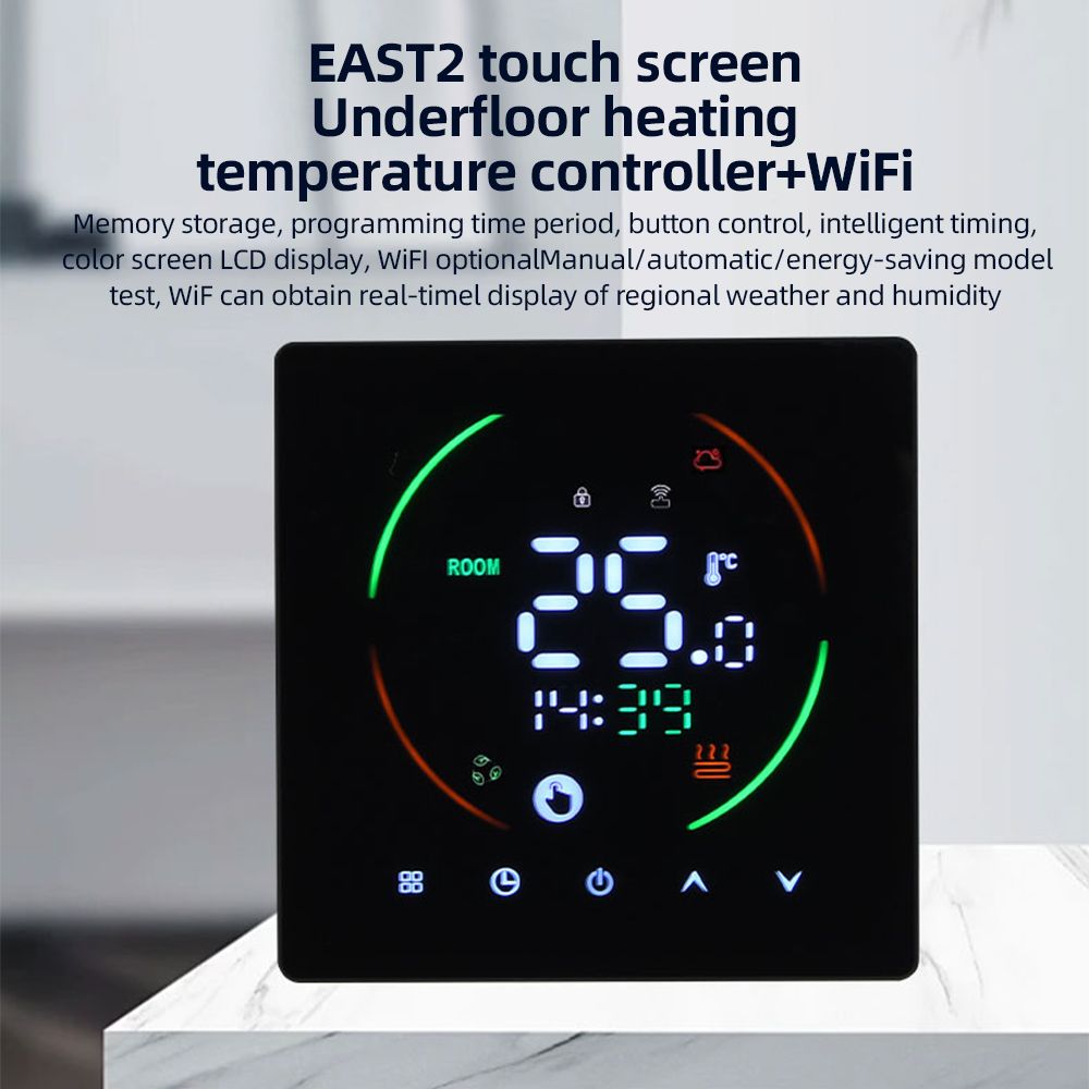 Smart Thermostat for Home 3A Water Heating Weekly Programmable Temperature