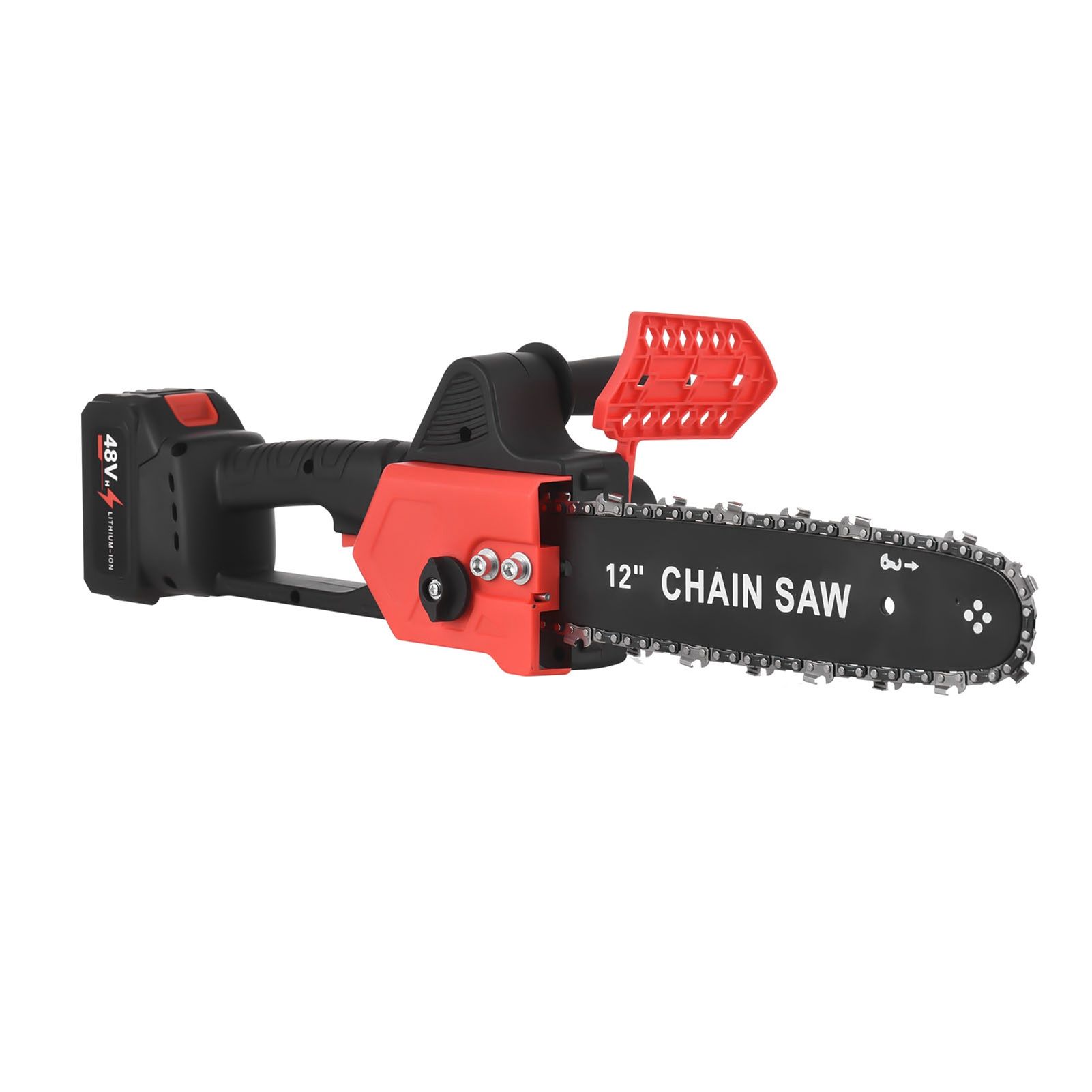 12 inches Cordless Electric Chainsaw with Brushless Motor 48-Volt Lithium-ion