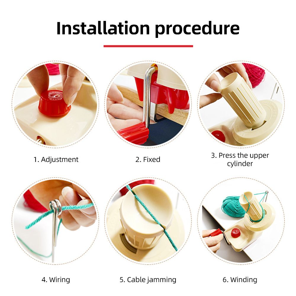 28pcs Yarn Ball Winder Kit for Crocheting Manual Yarn Spinner Holder with view 2