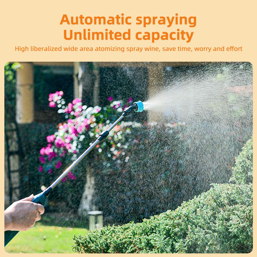 Stainless Steel Water Hose Sprayer Wand Spray Adjustable Electric Power view 2