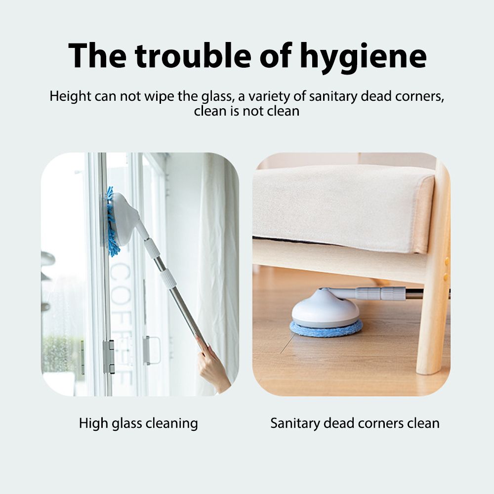 Electric Spin Scrubber Rechargeable Portable Electric Spin Mop Cleaner with view 2