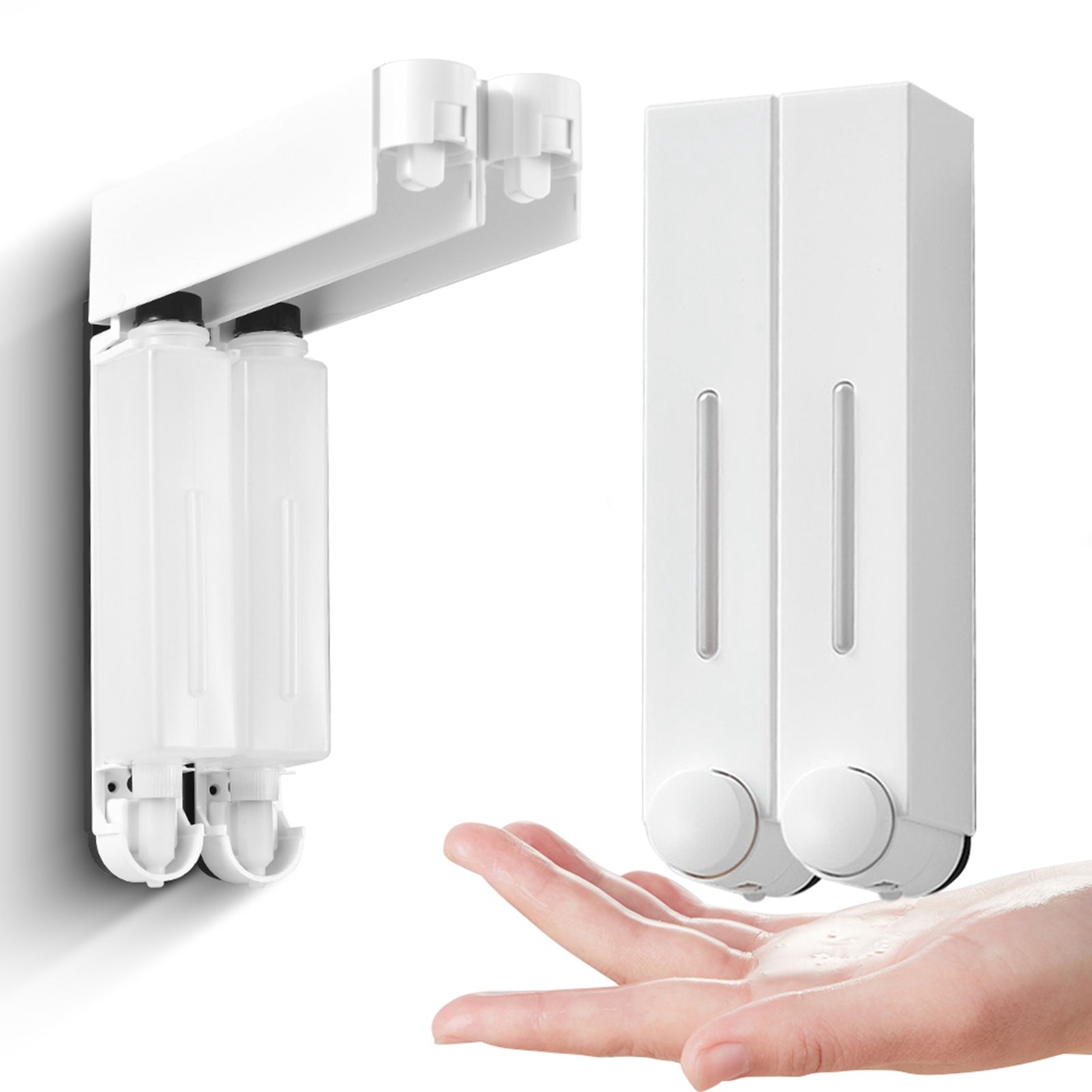 420ML Wall Mounted Liquid Soap Dispenser for Bathroom Washing Lotion Hand view 5