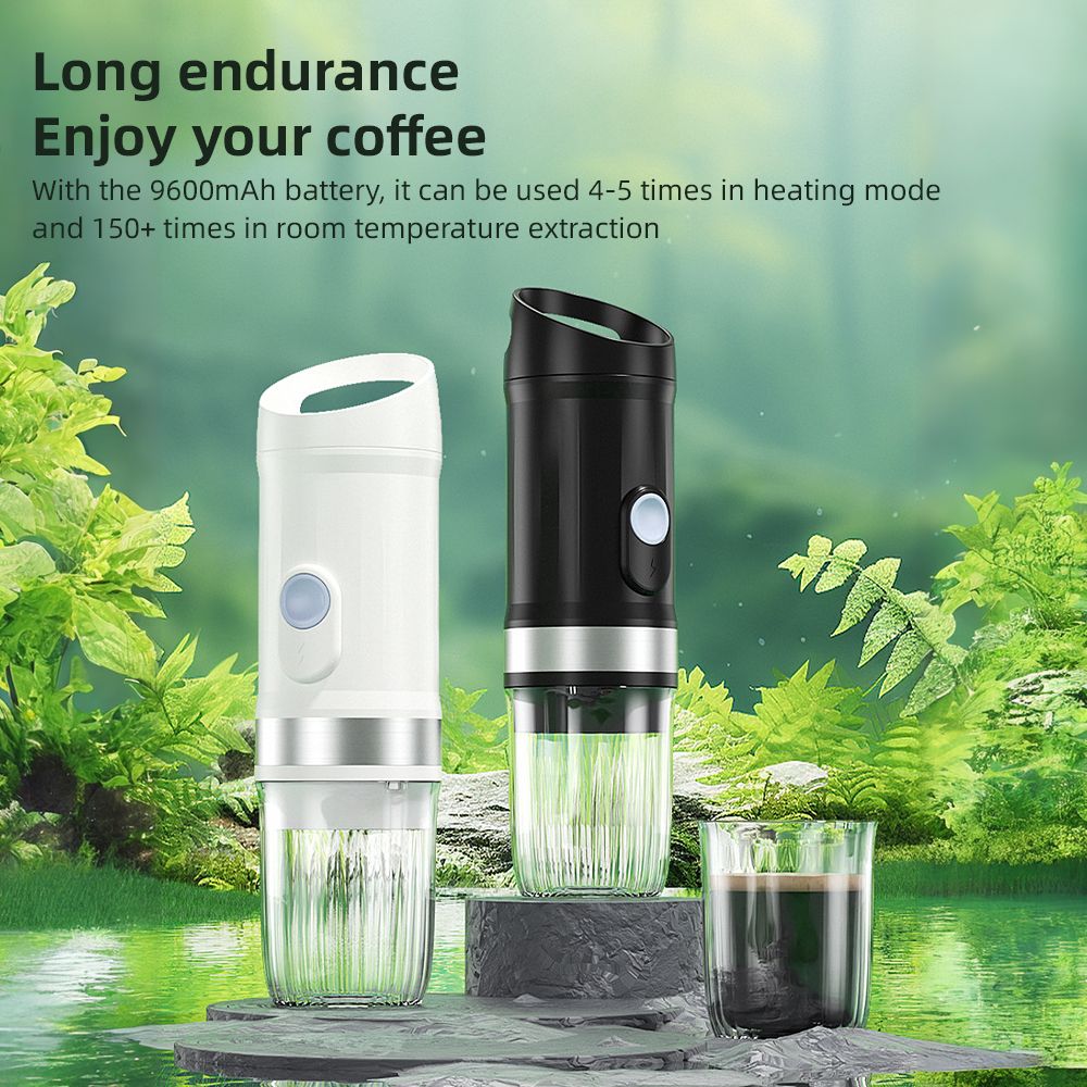 Portable Electric Espresso Coffee Machine Cordless Heat and Cold Brew 3oz view 12