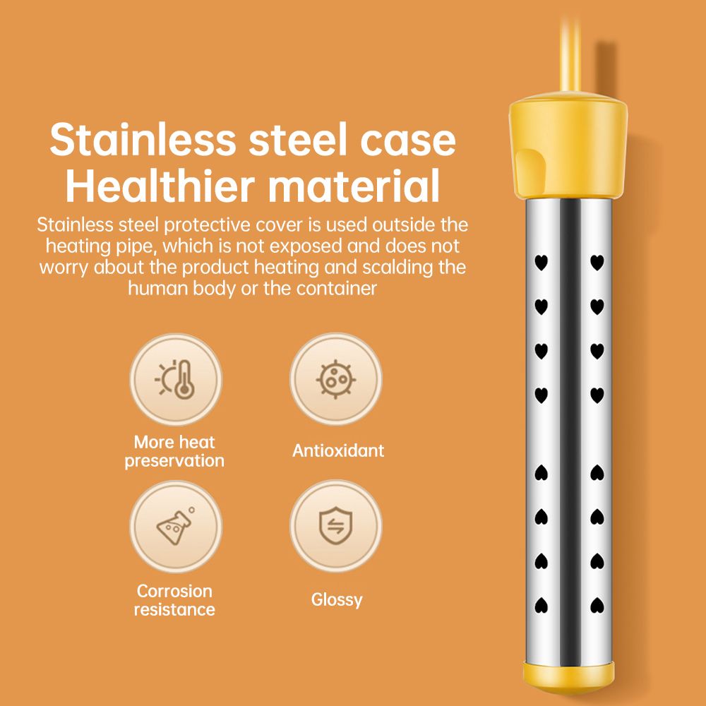 1500W Tankless Water Heater Electric with Auto Off Anti-scald Stainless Steel view 7