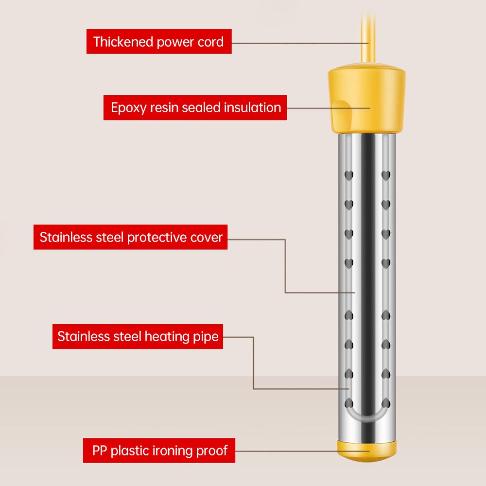 1500W Tankless Water Heater Electric with Auto Off Anti-scald Stainless Steel view 5