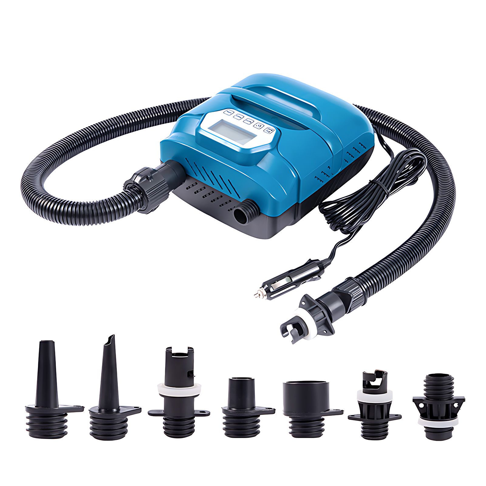 20PSI High Pressure SUP Pump Dual Motor 150W 12V DC Inflatable Deflatable