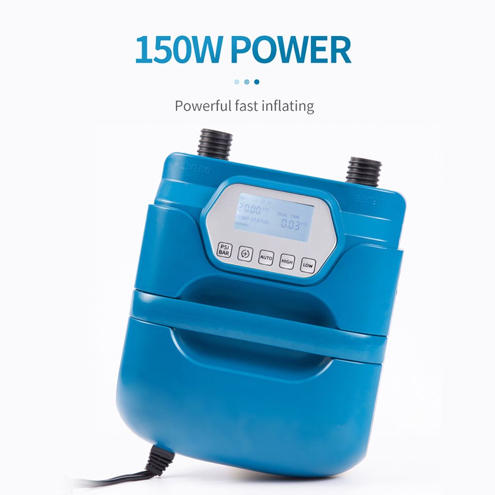 20PSI High Pressure SUP Pump Dual Motor 150W 12V DC Inflatable Deflatable view 7