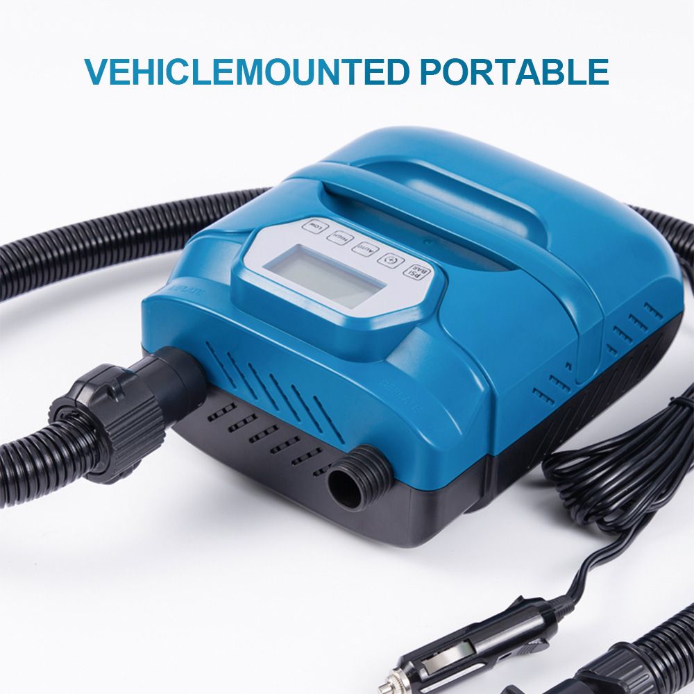 20PSI High Pressure SUP Pump Dual Motor 150W 12V DC Inflatable Deflatable view 12