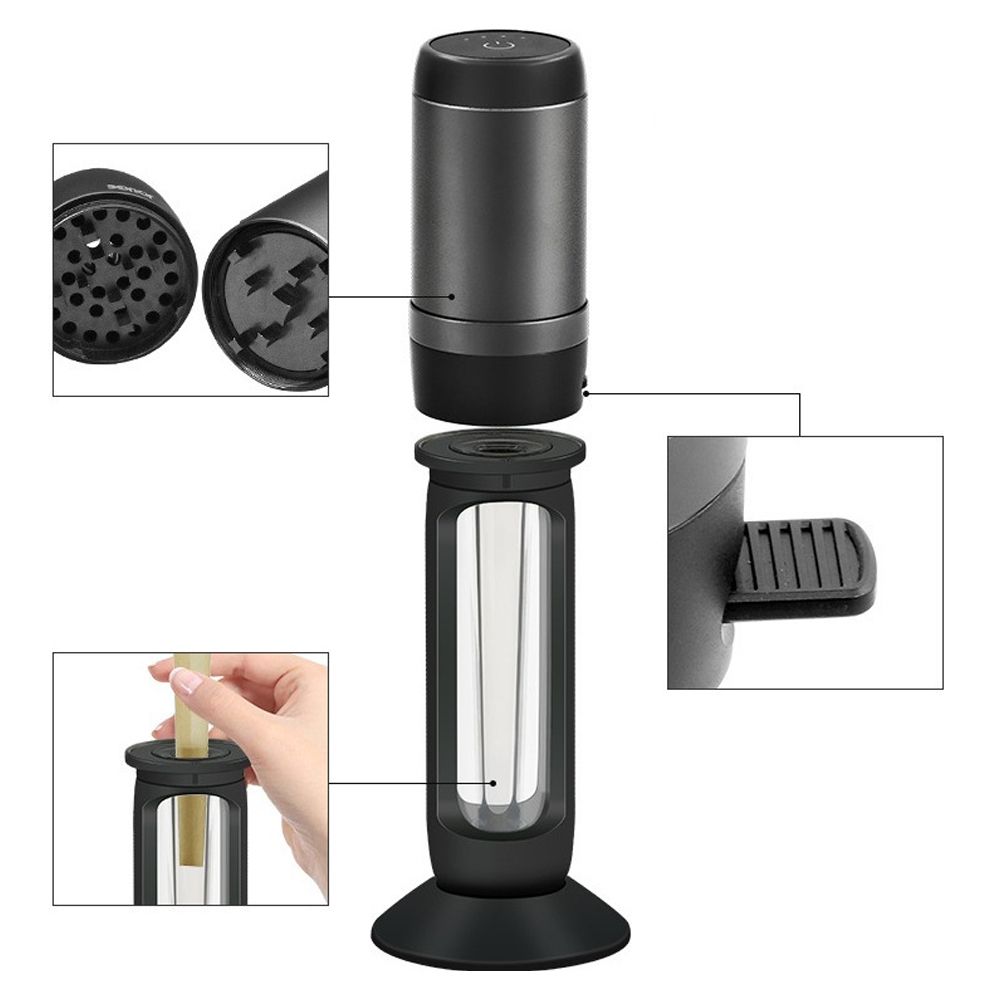 Automatic 2-IN-1 Cigarette Grinder and Rolling Machine One Button Operation view 7