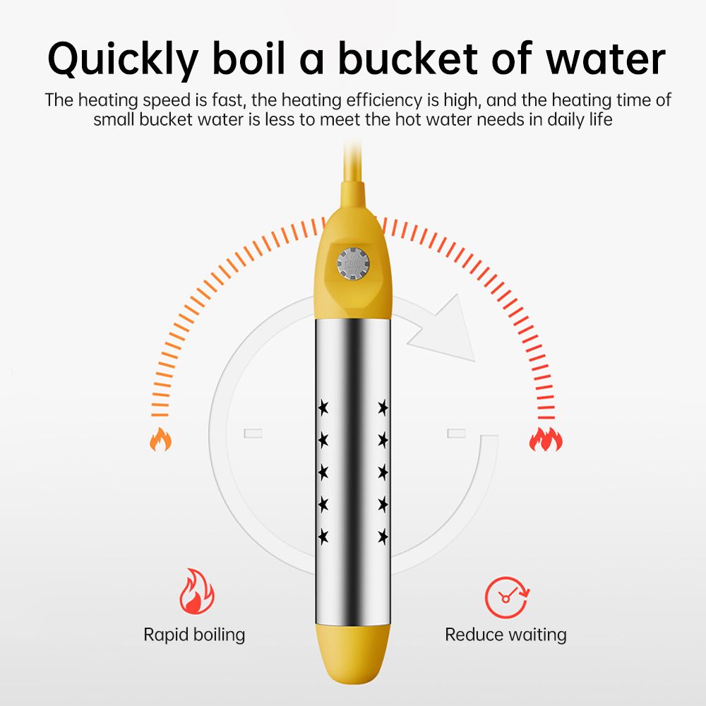 2500W Tankless Water Heater Electric with Auto Off Anti-scald Stainless Steel view 2