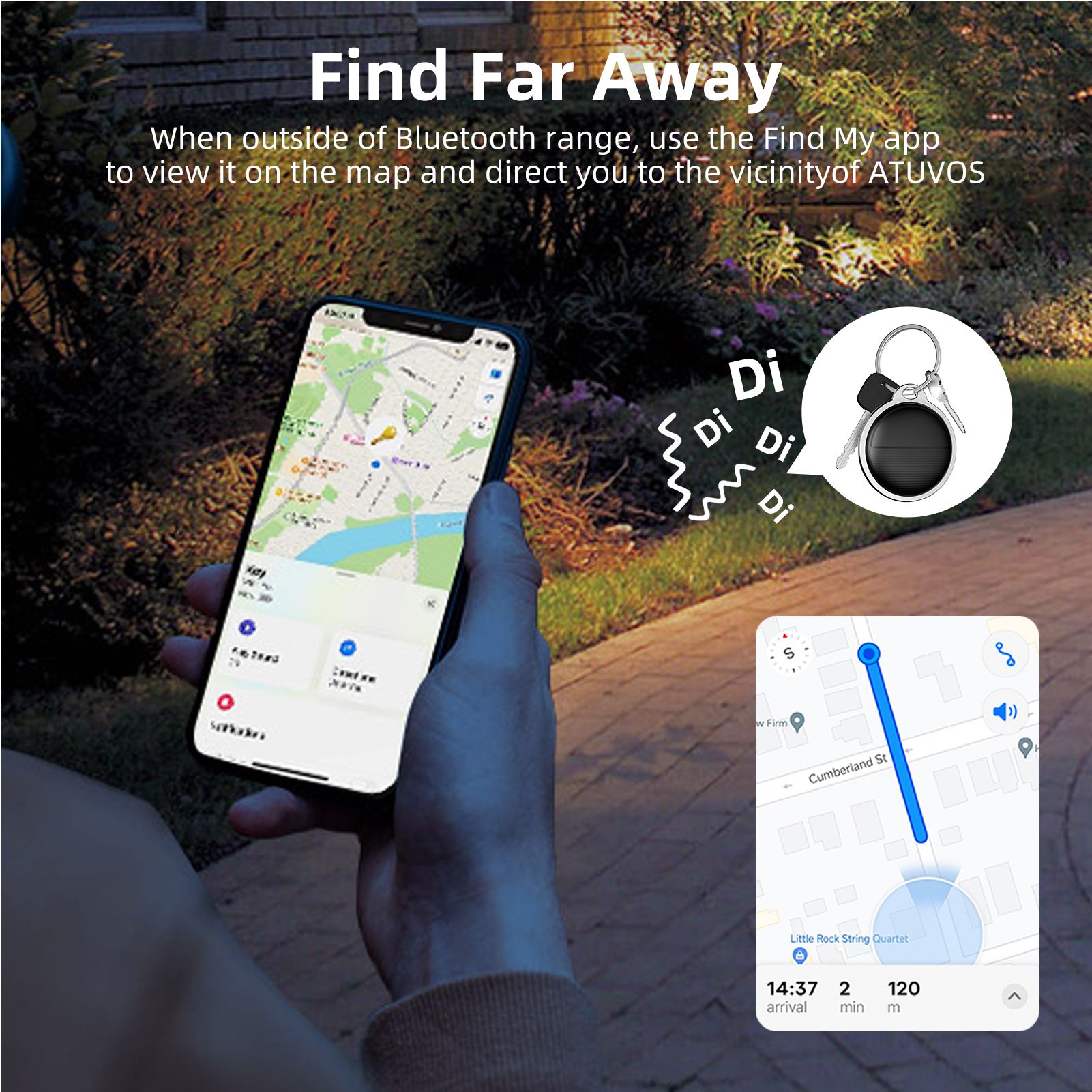 BT Tracker Item Finder Work with Find My view 5