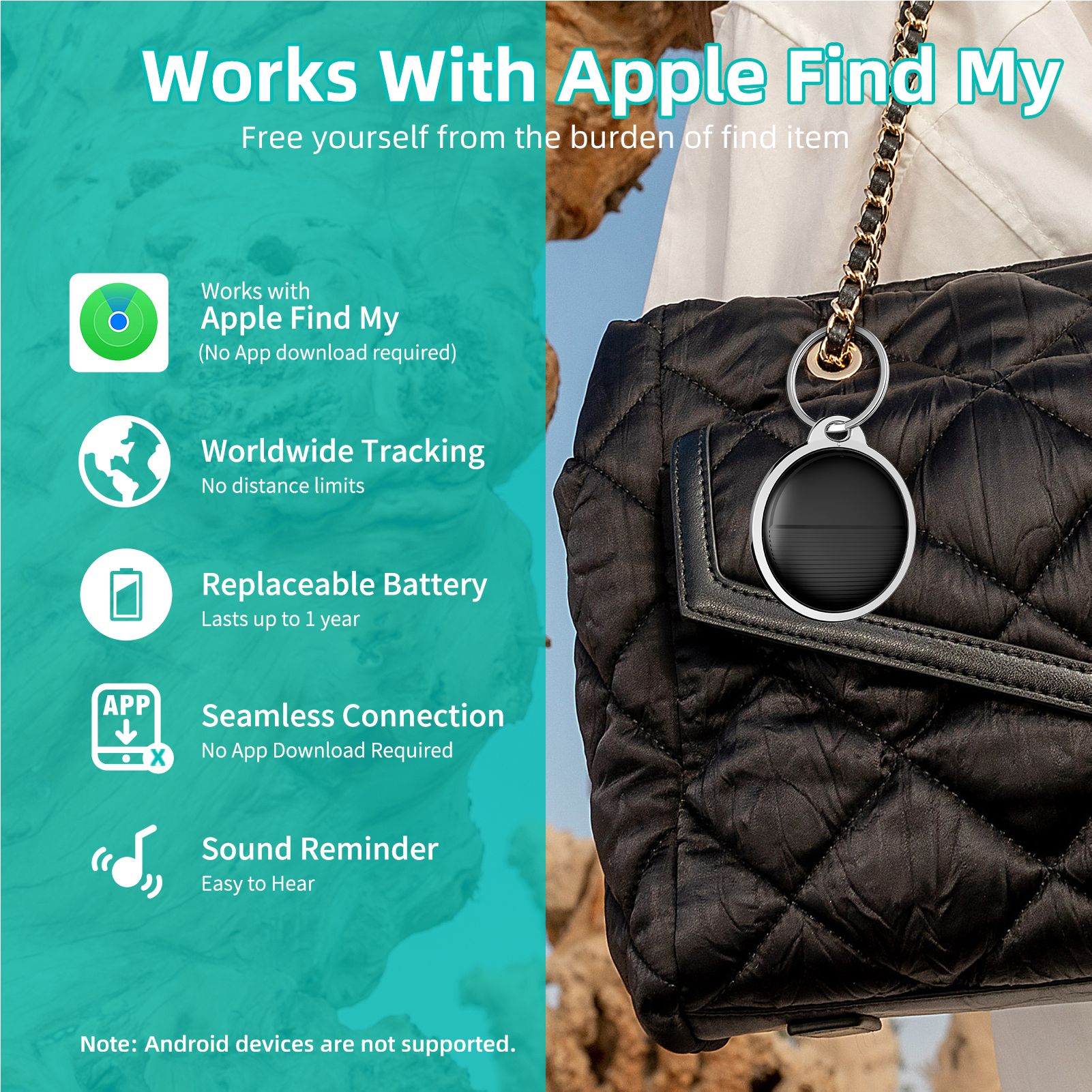 BT Tracker Item Finder Work with Find My view 7