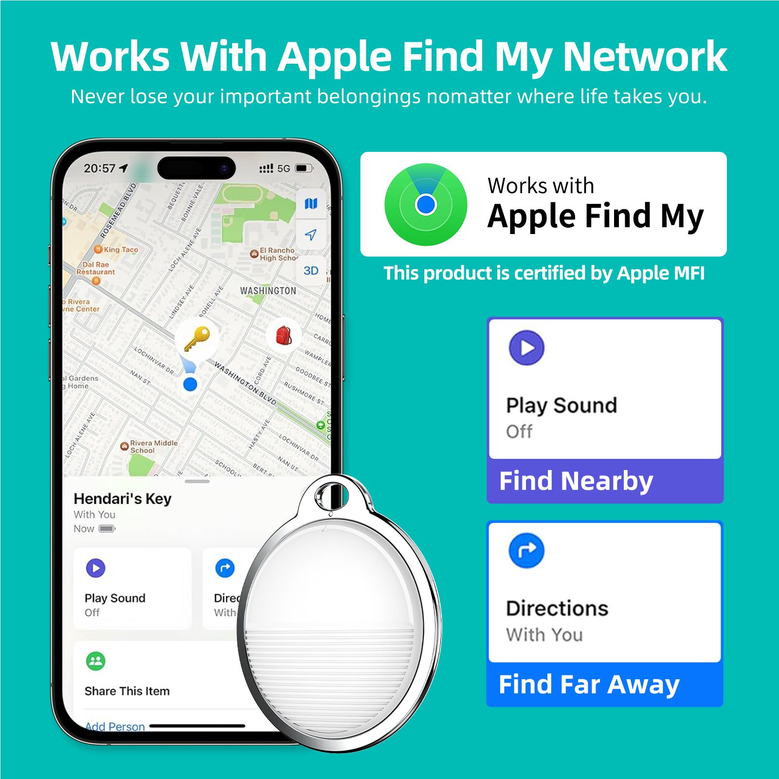 BT Tracker Item Finder Work with Find My view 4