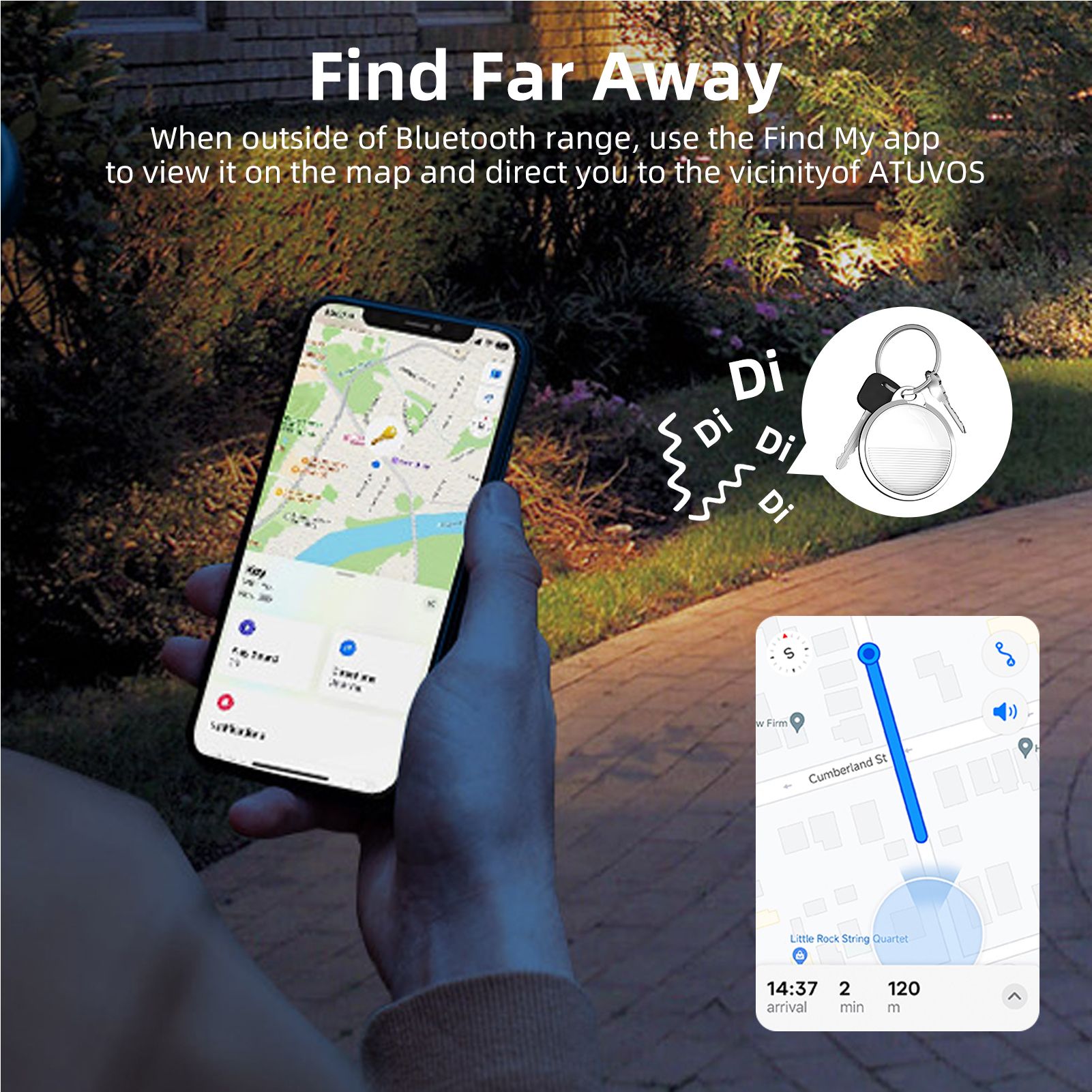 BT Tracker Item Finder Work with Find My view 6