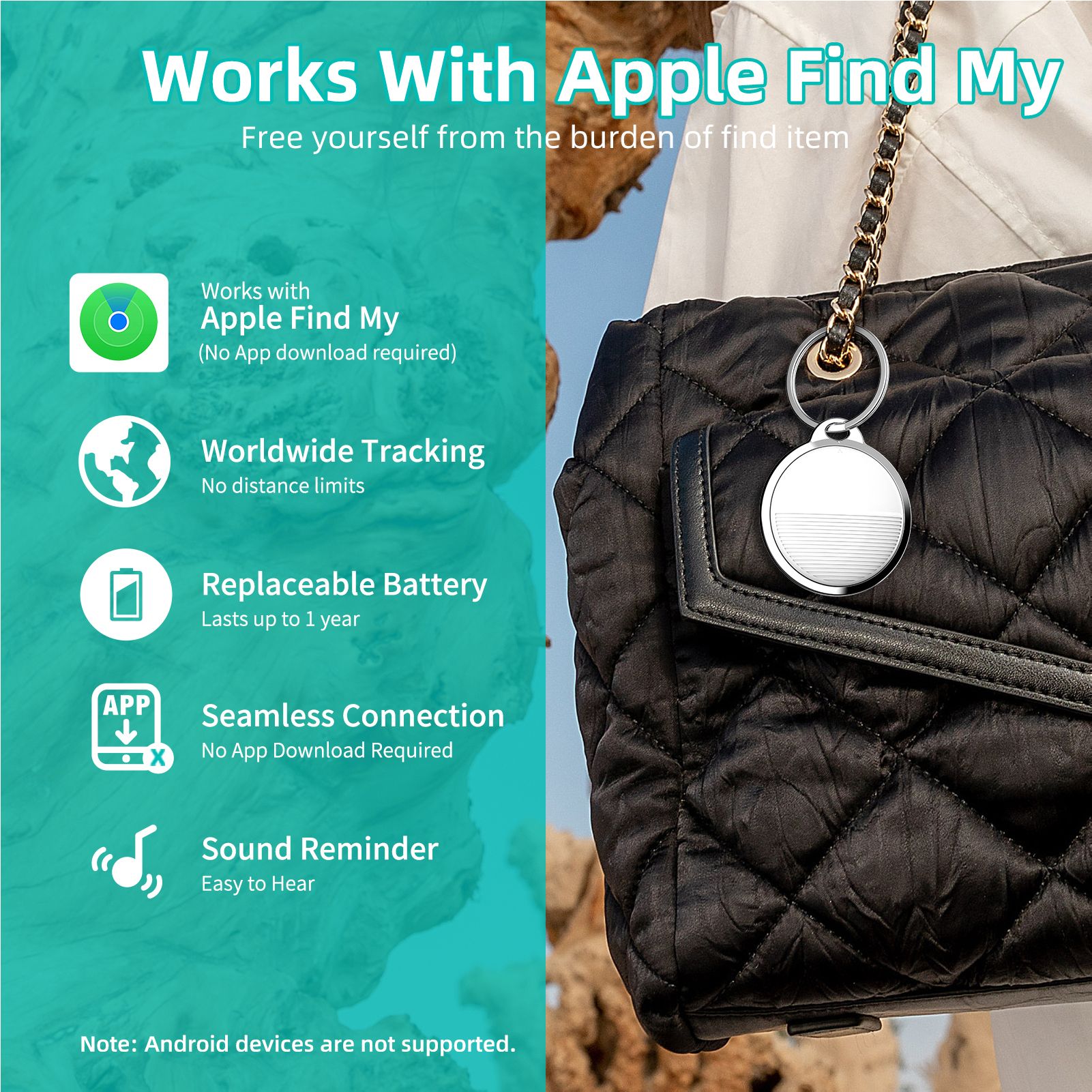 BT Tracker Item Finder Work with Find My view 8