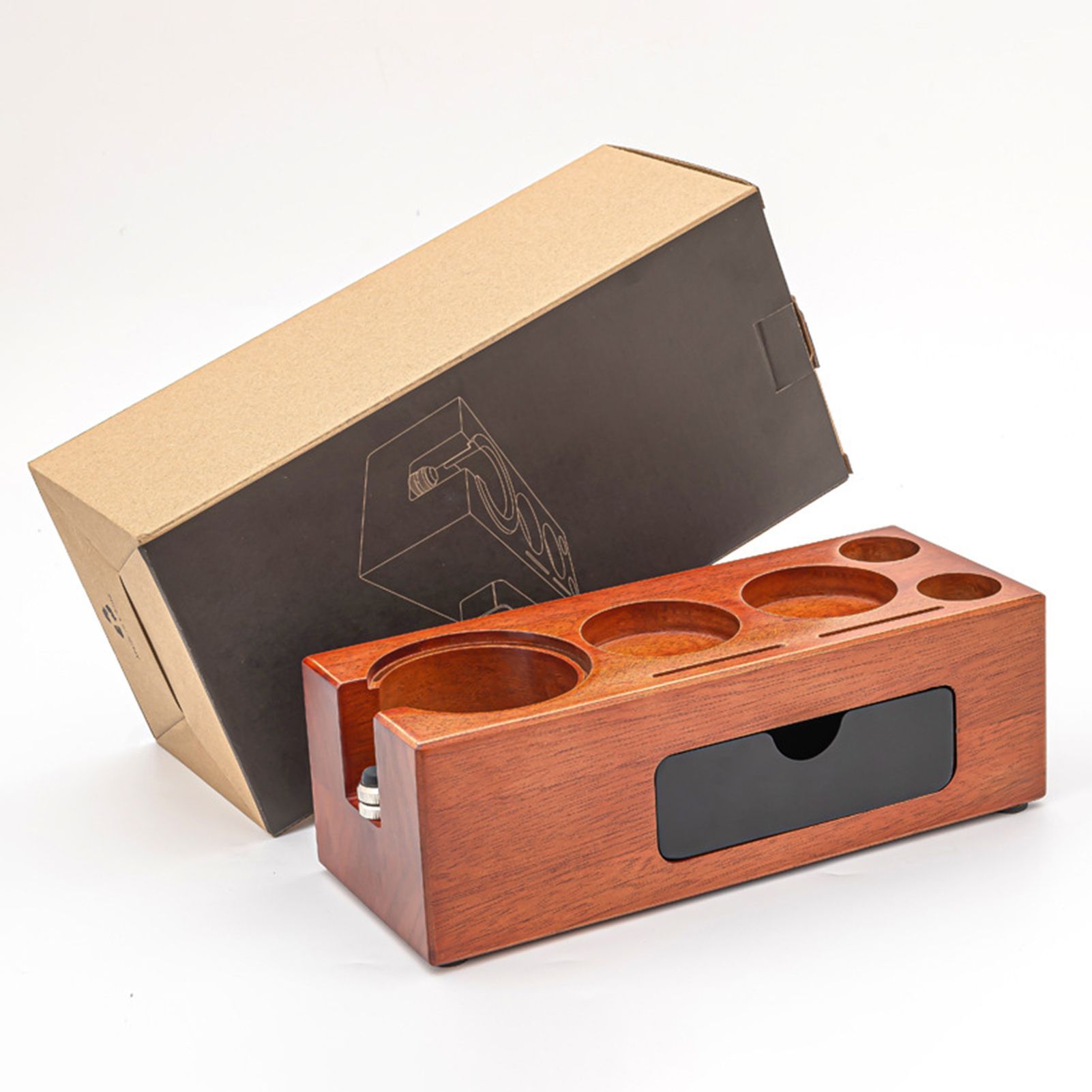 3 IN 1 Espresso Knock Box and Tamping Station 51/54/58MM Espresso Coffee view 3