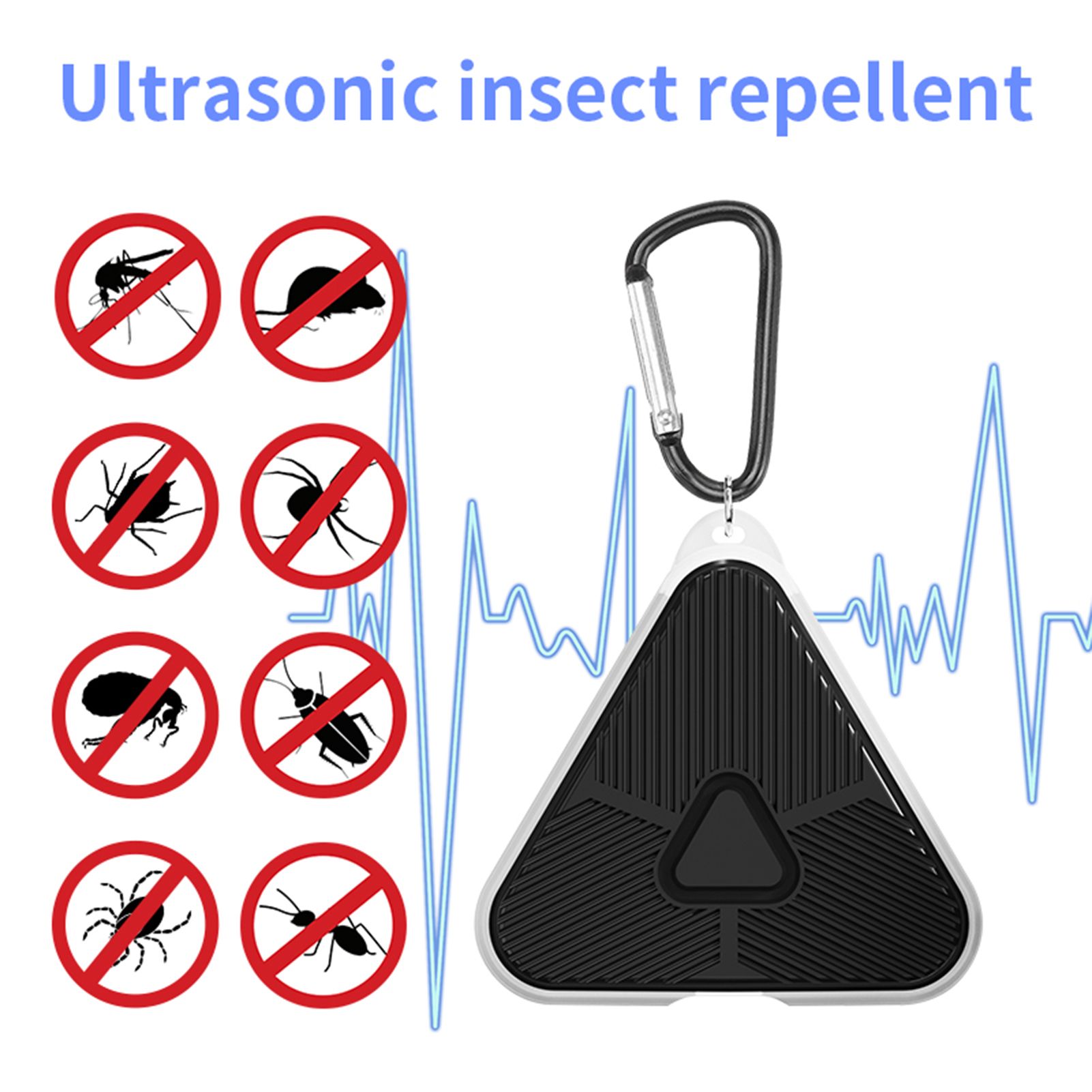 Portable Repellent Ultrasonic 2 Light Modes Reduces Pets Lost Hangable Indoor view 2