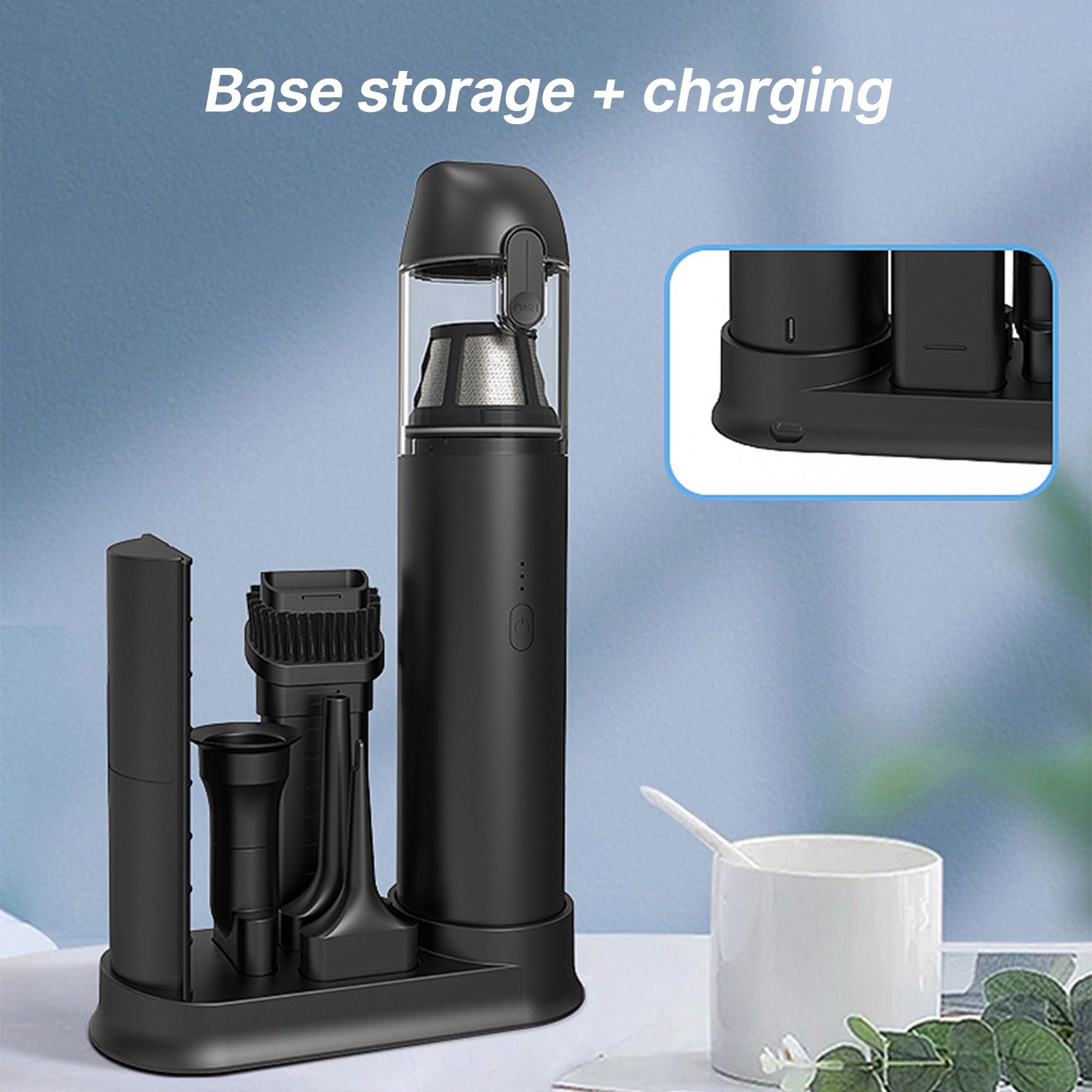 Portable Vacuum Cleaner with Cleaning Inflating and Deflating Nozzle 2 Gear view 4