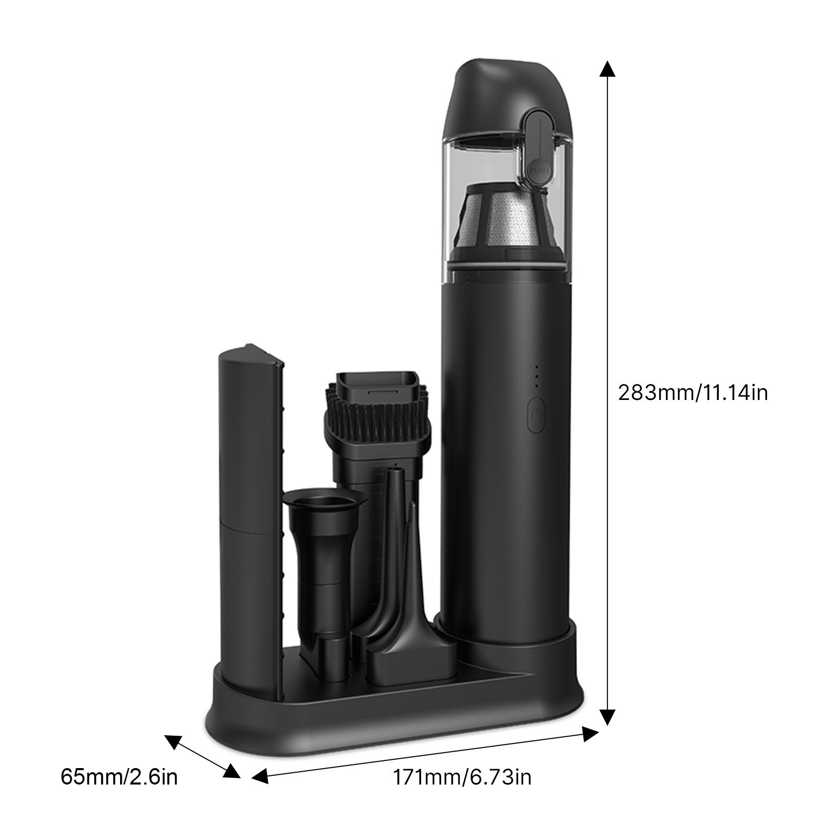 Portable Vacuum Cleaner with Cleaning Inflating and Deflating Nozzle 2 Gear view 12