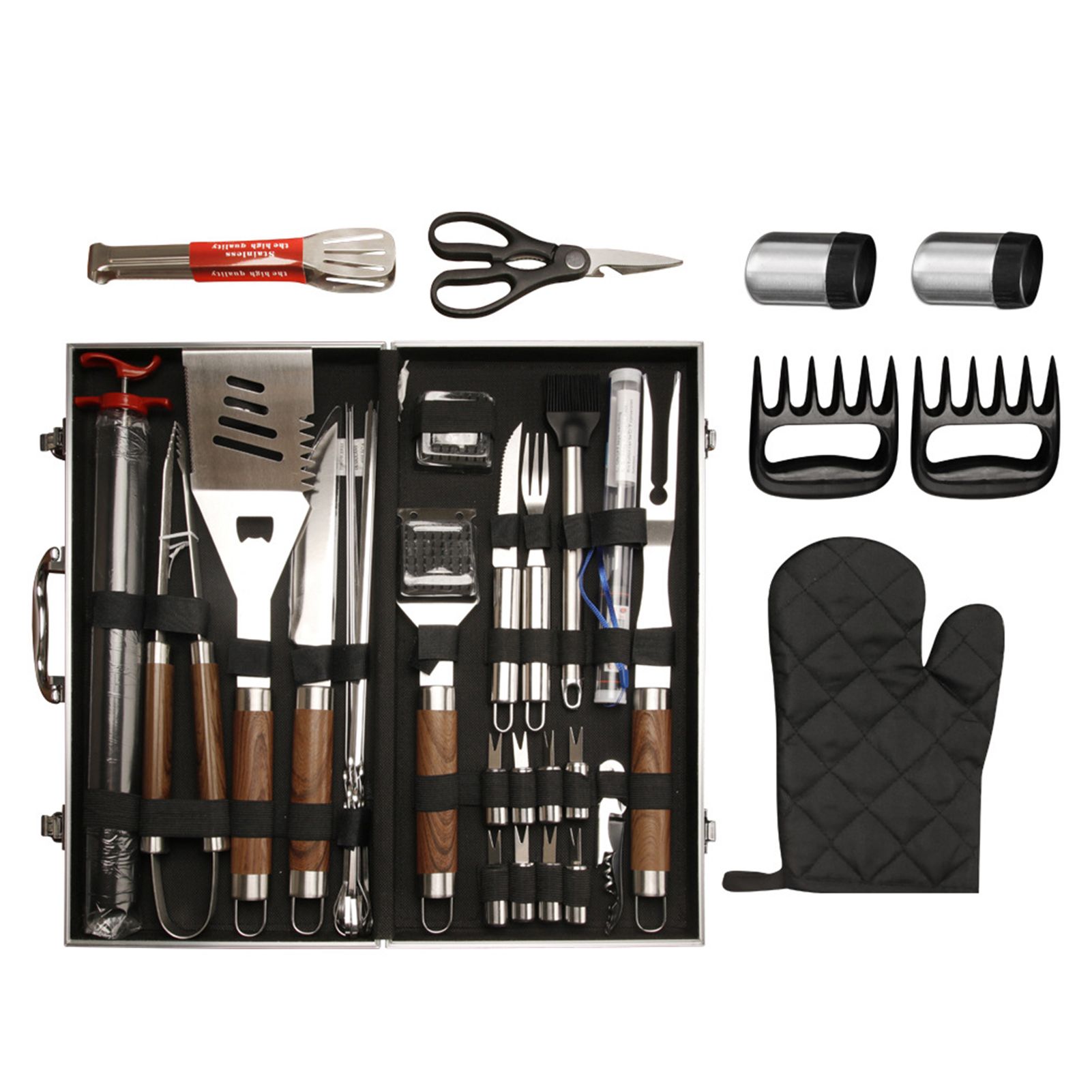 38Pcs BBQ Grill Accessories Set Portable Stainless Steel Grill Tools Grilling view 6