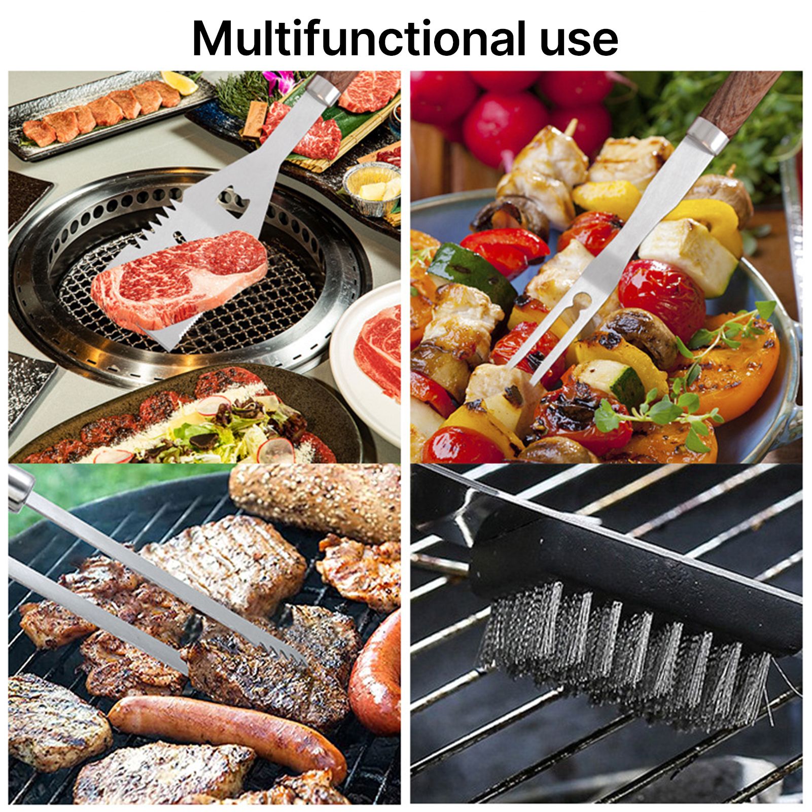 38Pcs BBQ Grill Accessories Set Portable Stainless Steel Grill Tools Grilling view 9