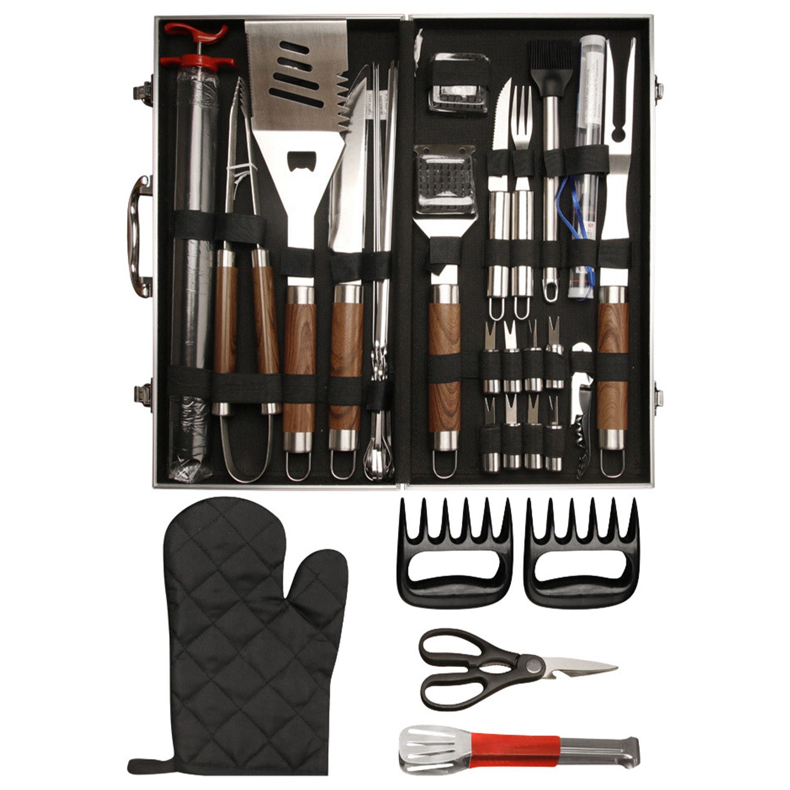 38Pcs BBQ Grill Accessories Set Portable Stainless Steel Grill Tools Grilling view 10
