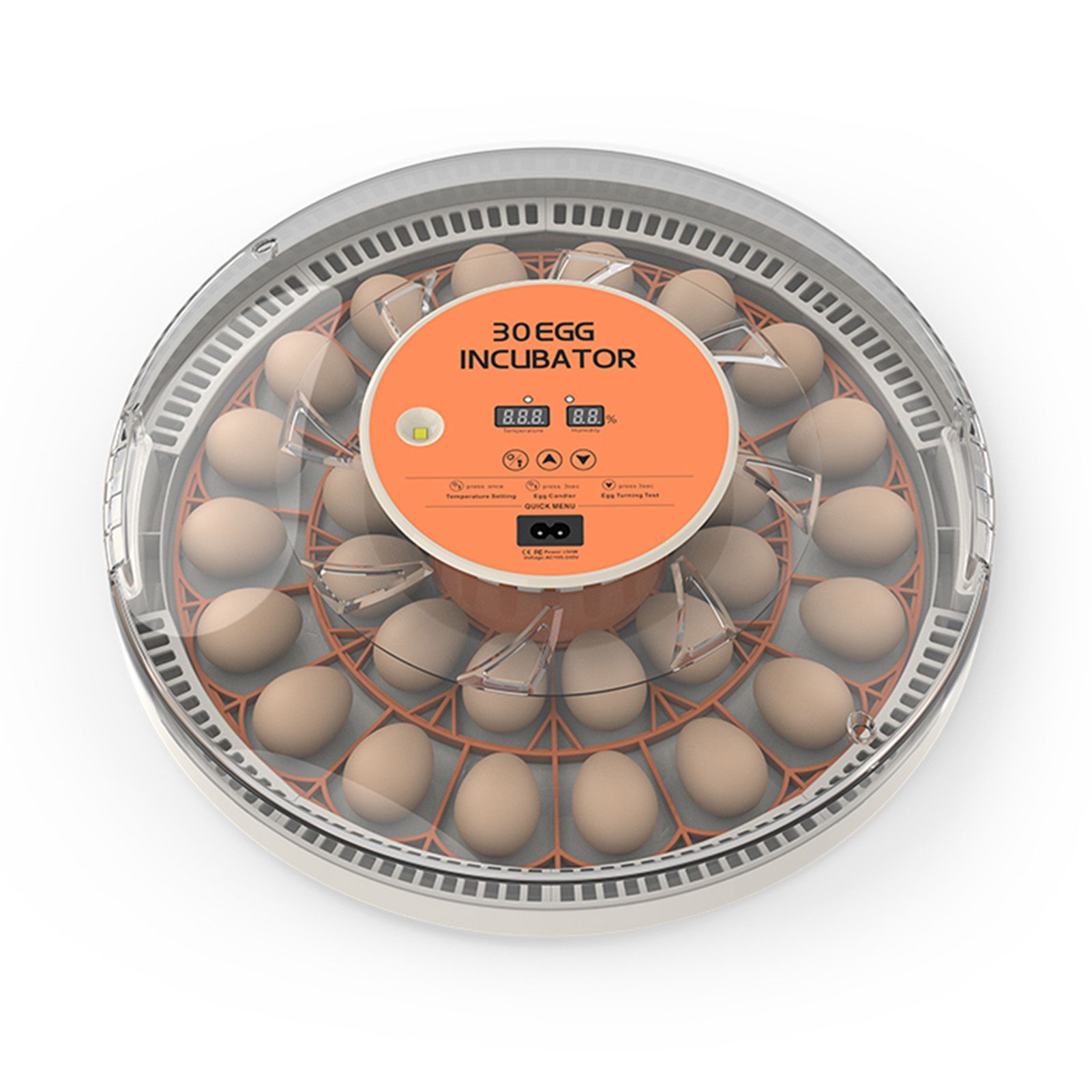 30 Eggs Incubator with Automatic Egg Turning Humidity Control Temperature view 4