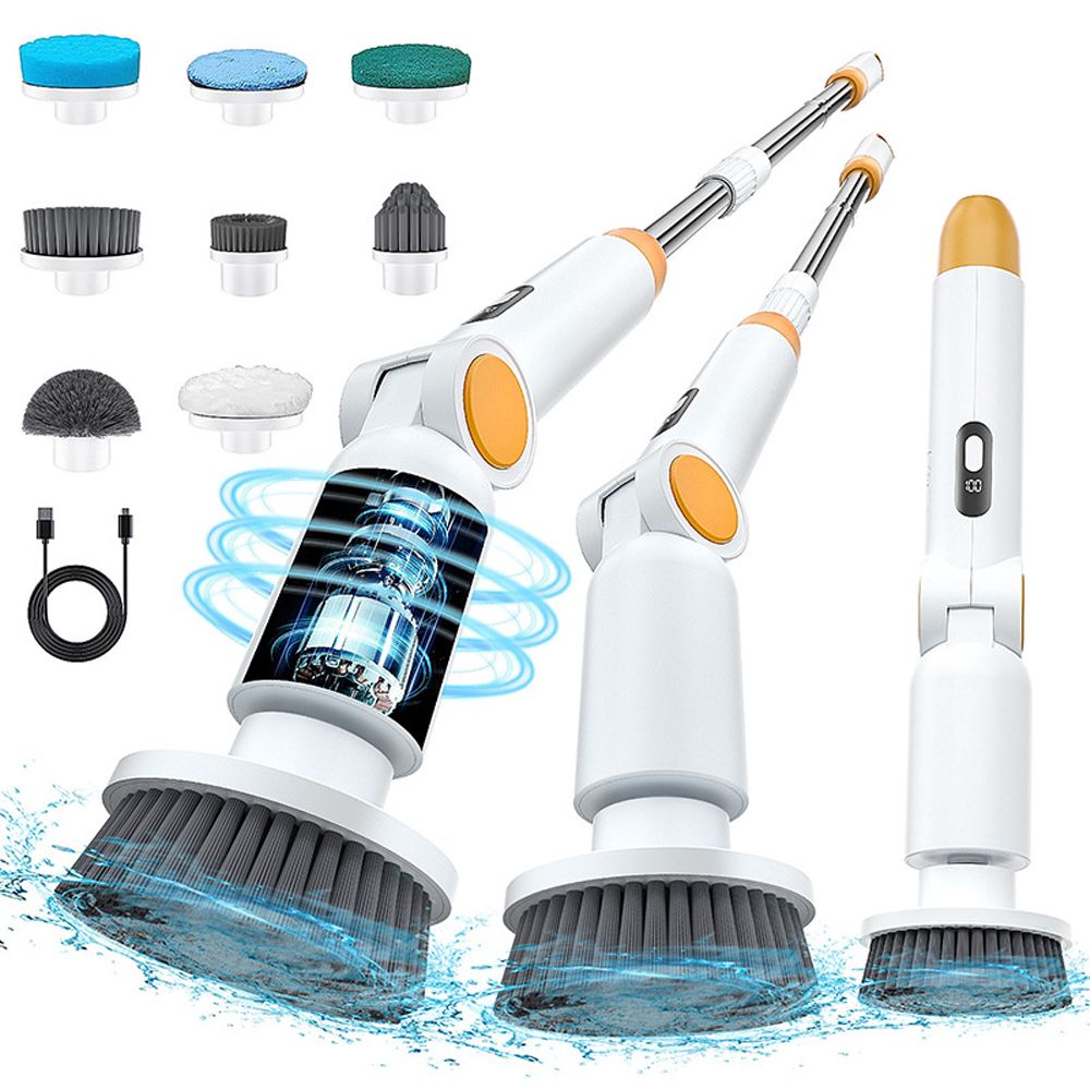 Electric Spin Scrubber with 8 Brush Heads Cordless Cleaning Brush Scrubber 3 view 4