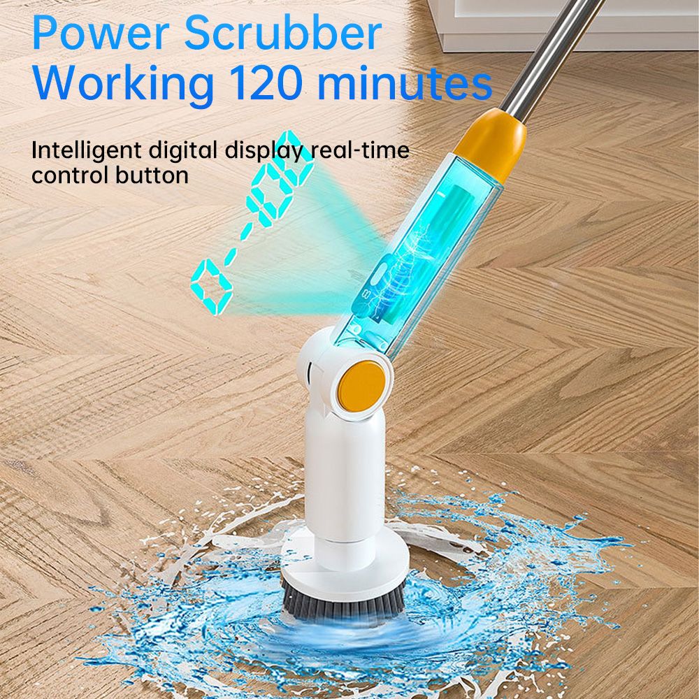 Electric Spin Scrubber with 8 Brush Heads Cordless Cleaning Brush Scrubber 3 view 10