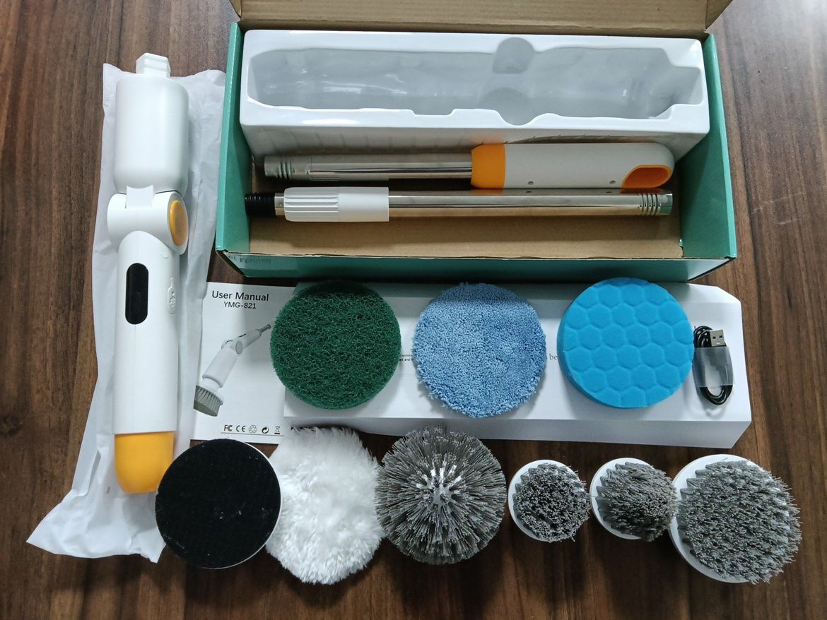 Electric Spin Scrubber with 8 Brush Heads Cordless Cleaning Brush Scrubber 3 view 12