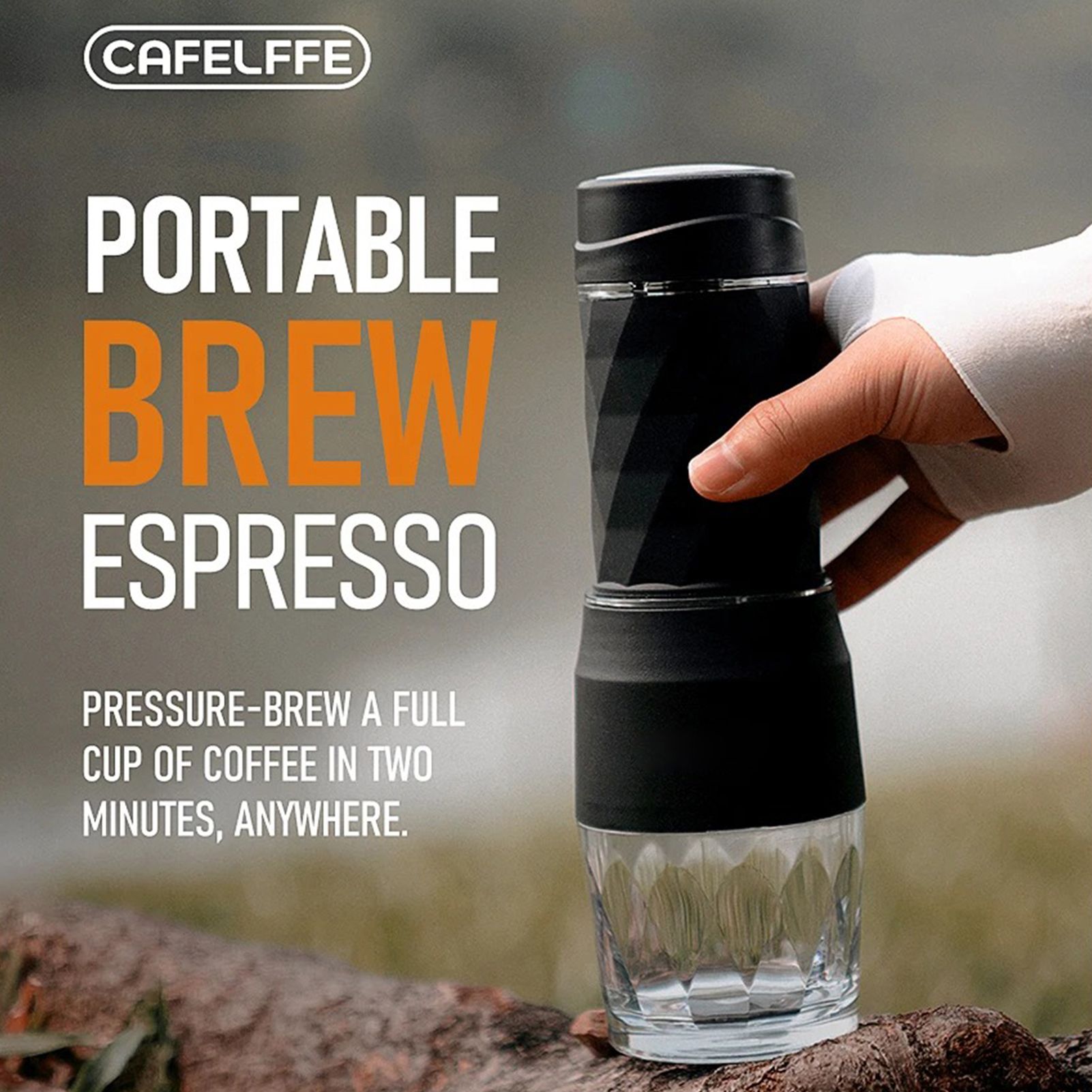 CAFELFFE 3-in-1 Portable Manual Espresso Coffee Machine 18Bar Cold and Hot view 7