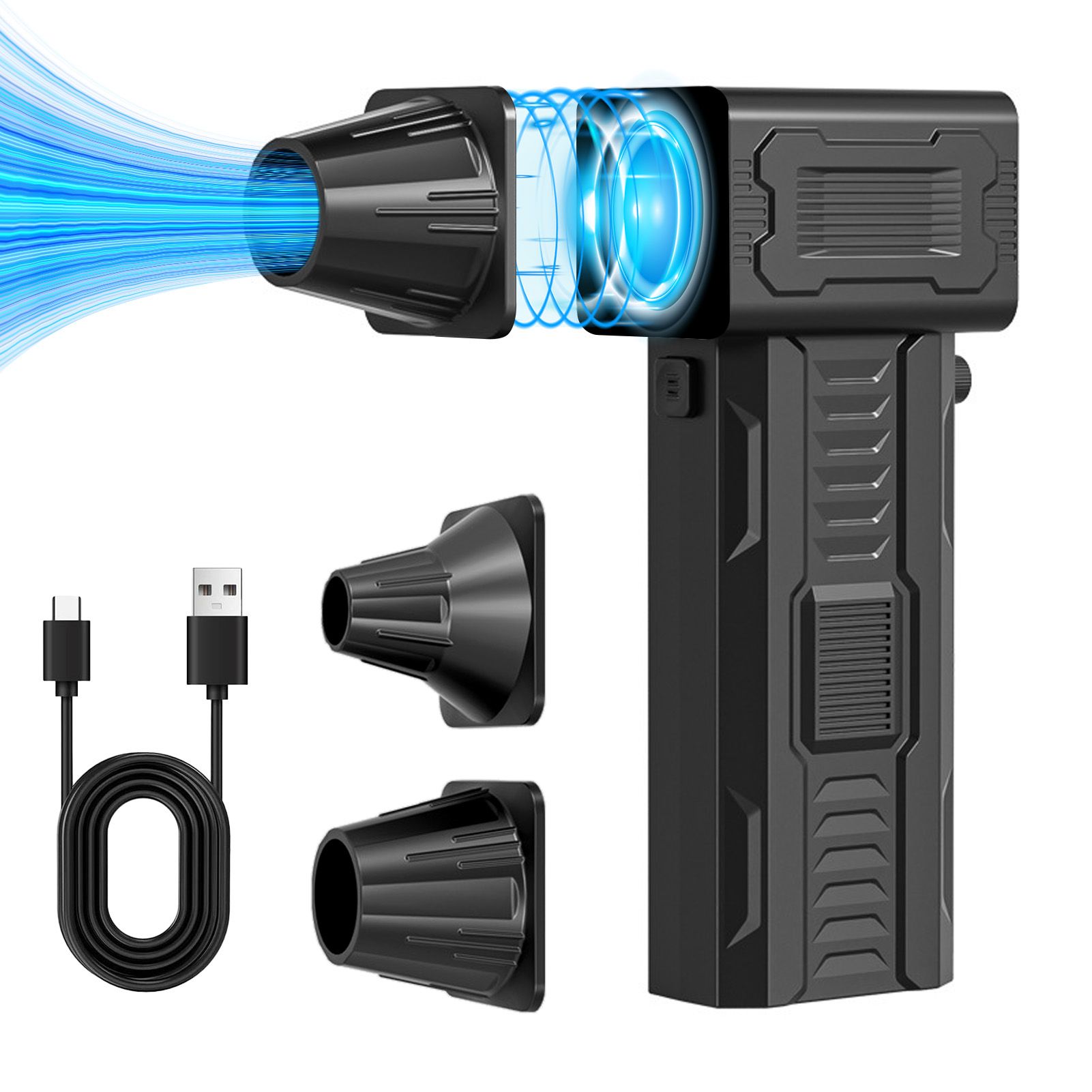 220W Electric Air Duster 140000RPM Brushless Motor Max 53m/s Wind Speed