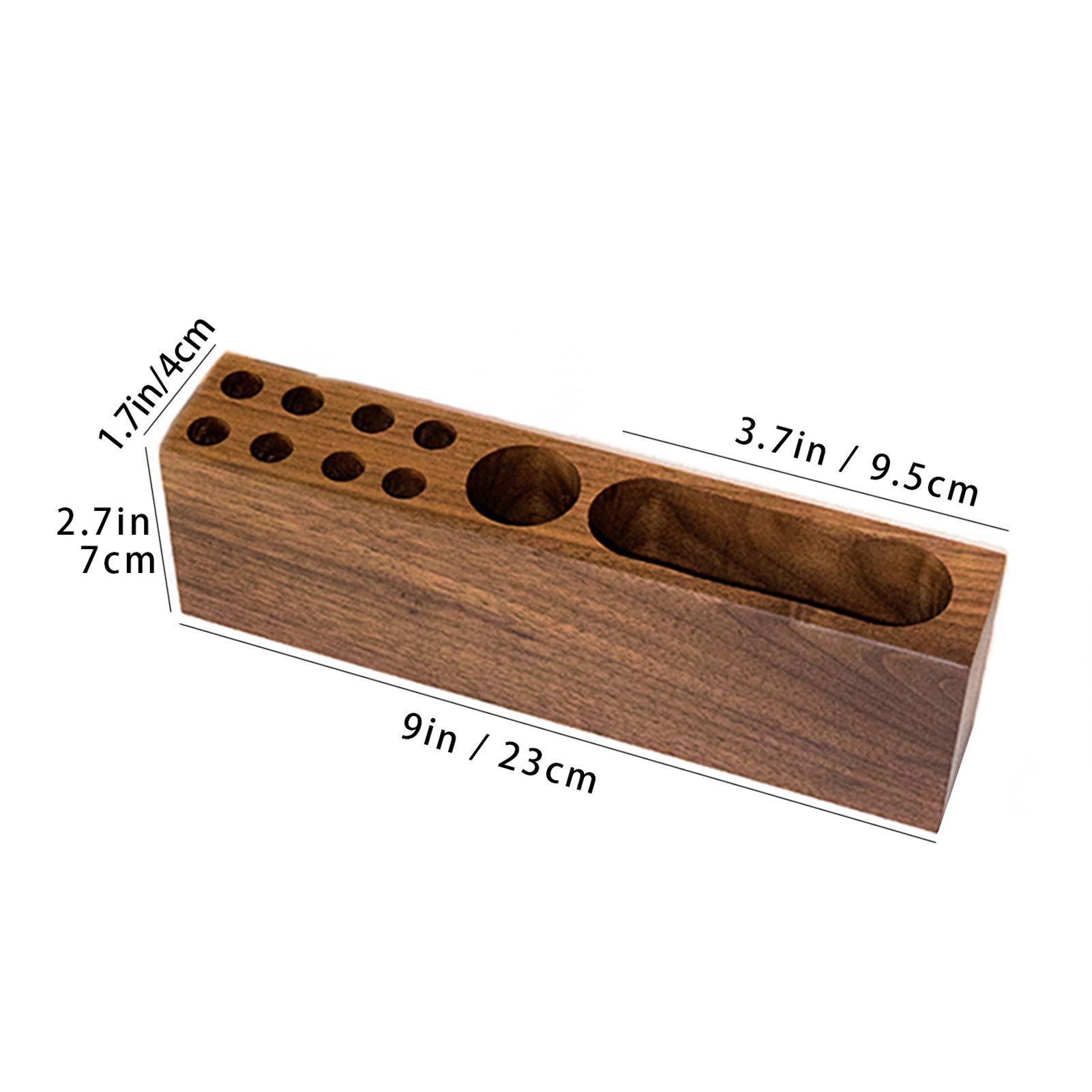 Pen Holder for Desk Acacia Wooden Pencil Stand Solid Wood Business Card Holder view 7