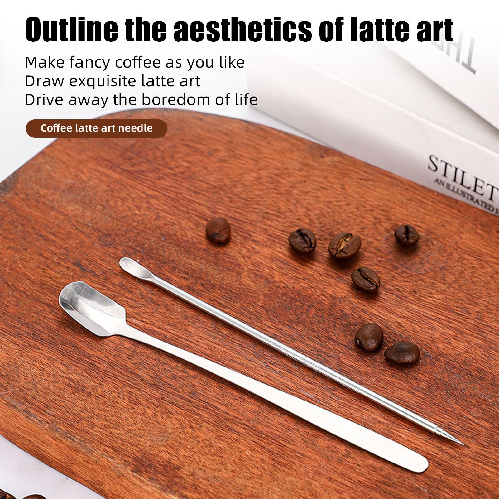 21pcs Coffee Art Set 12oz/350ml Stainless Steel Milk Frothing Pitcher with view 7
